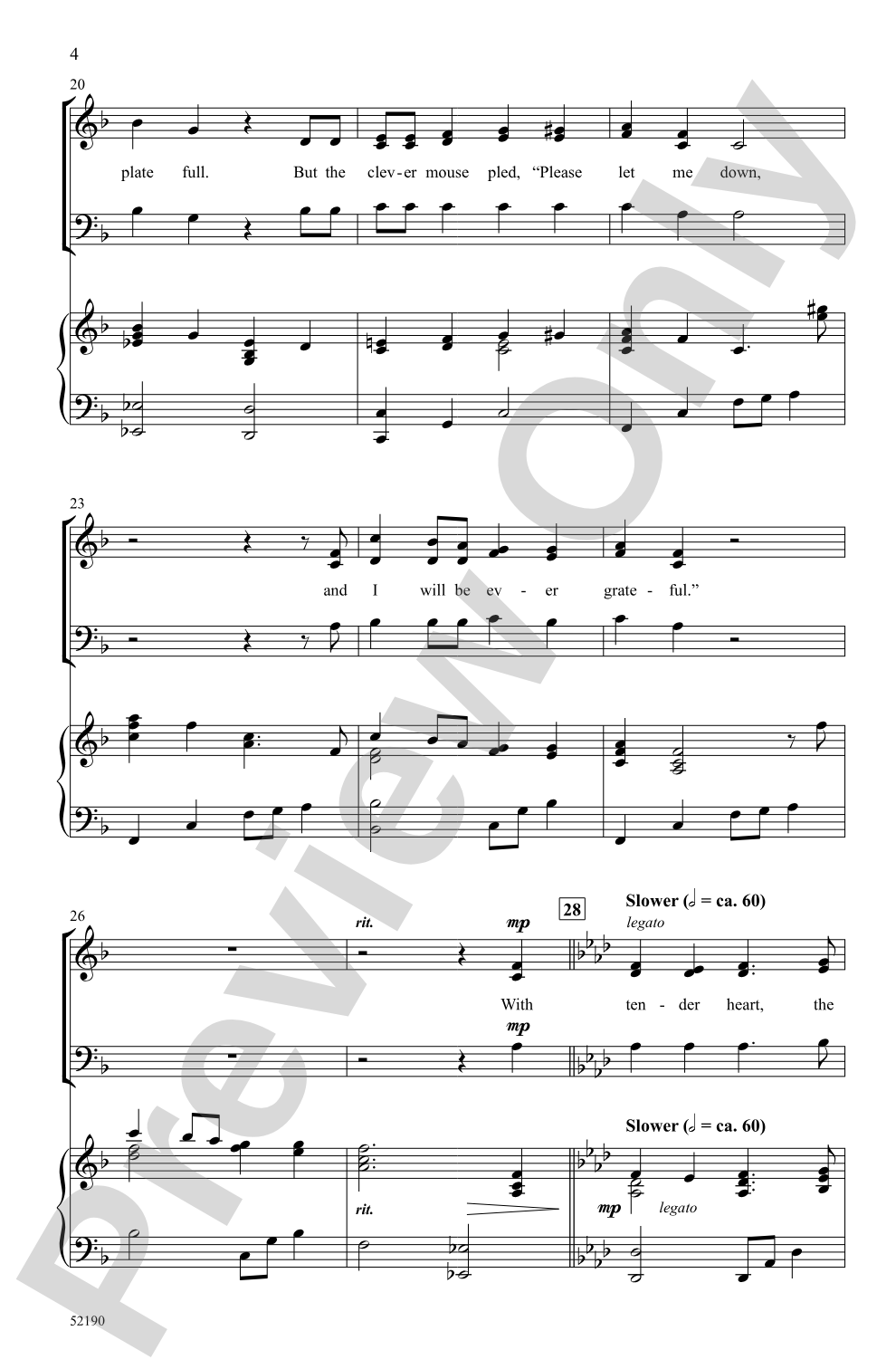 Three Aesop Fables: SAB Choral Octavo