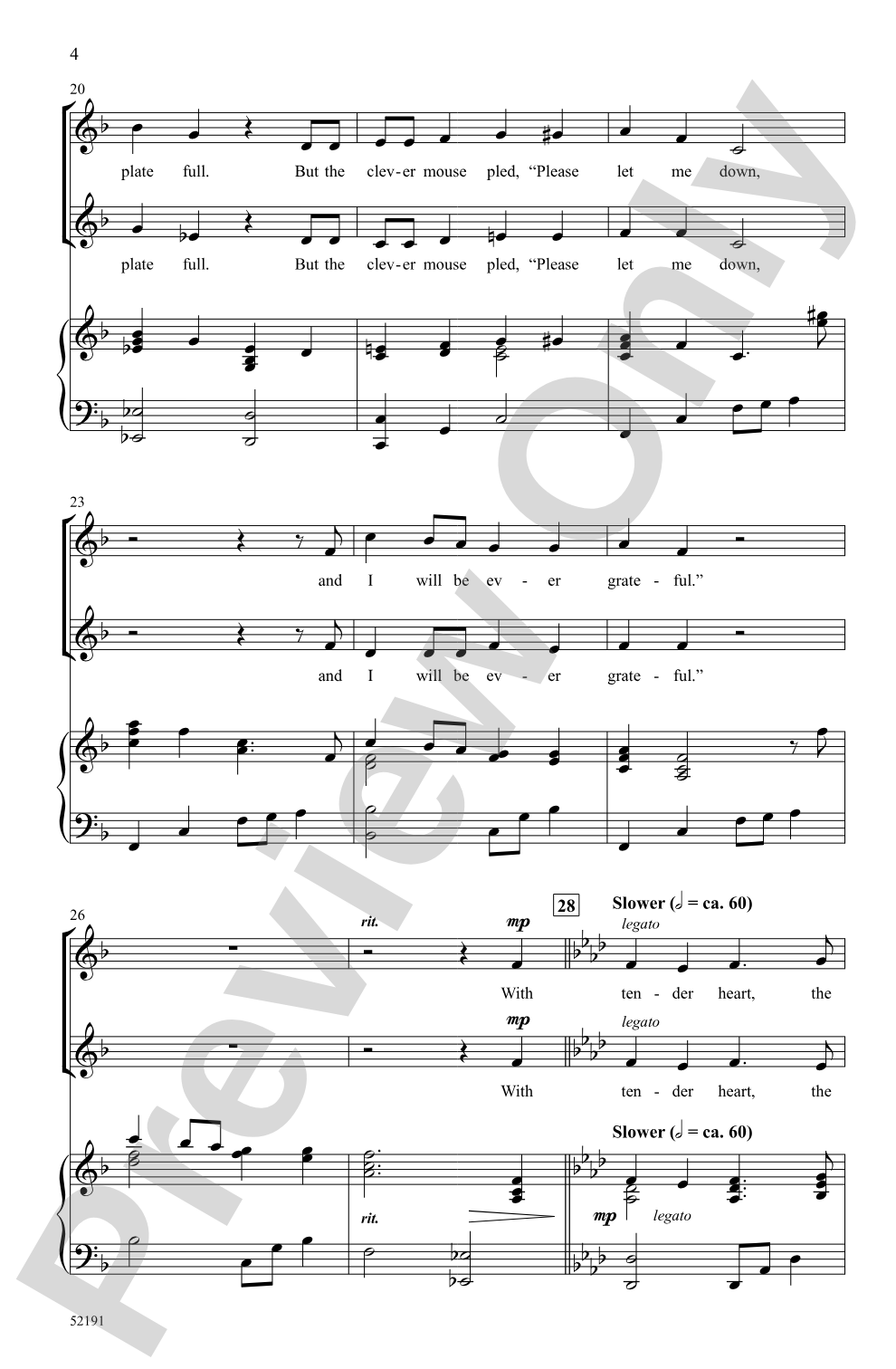Three Aesop Fables: 2-Part Choral Octavo