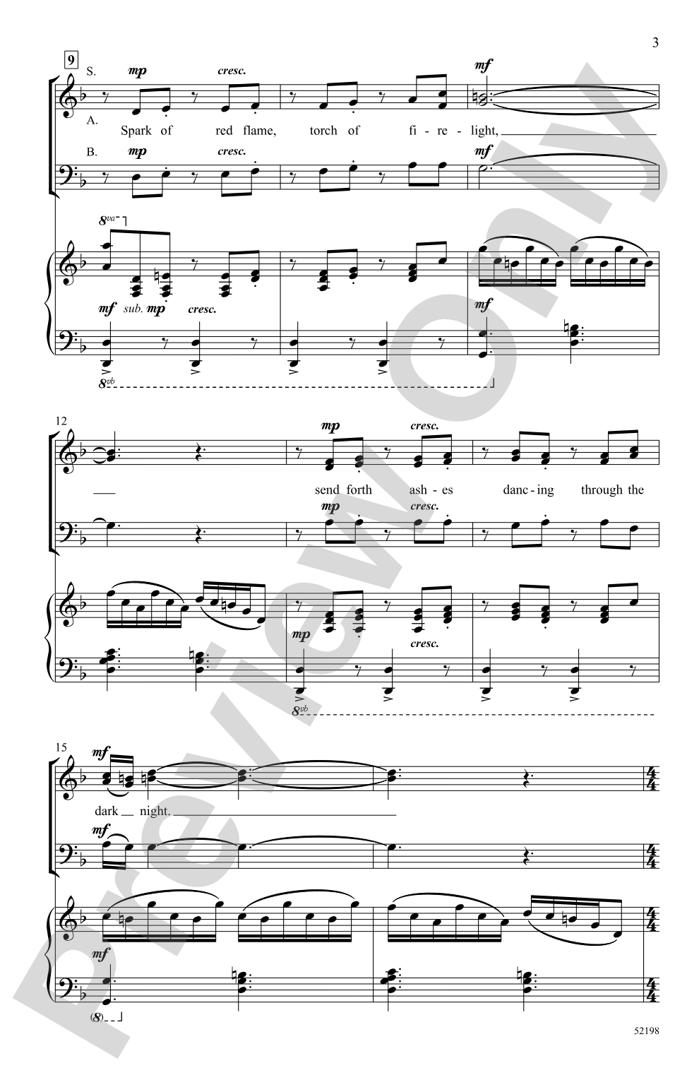 Fire Dance: SAB Choral Octavo