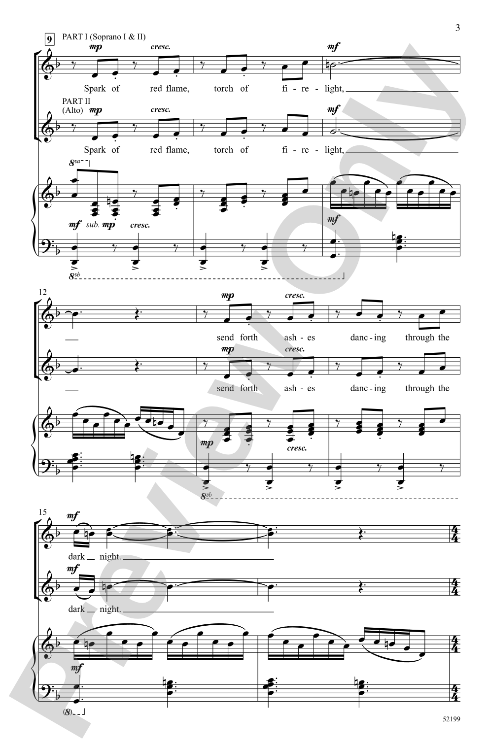 Fire Dance: 2-Part/SSA Choral Octavo