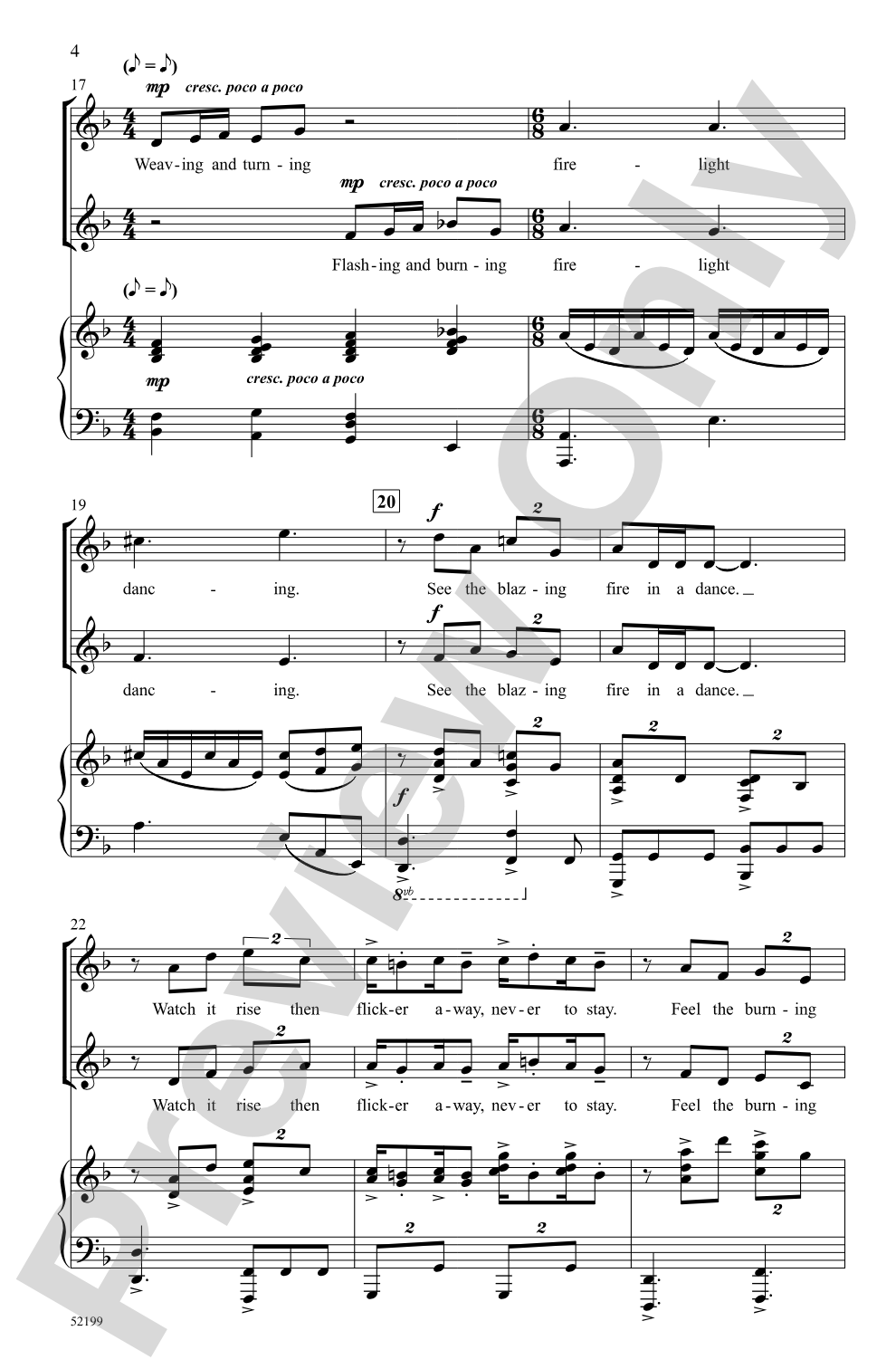 Fire Dance: 2-Part/SSA Choral Octavo