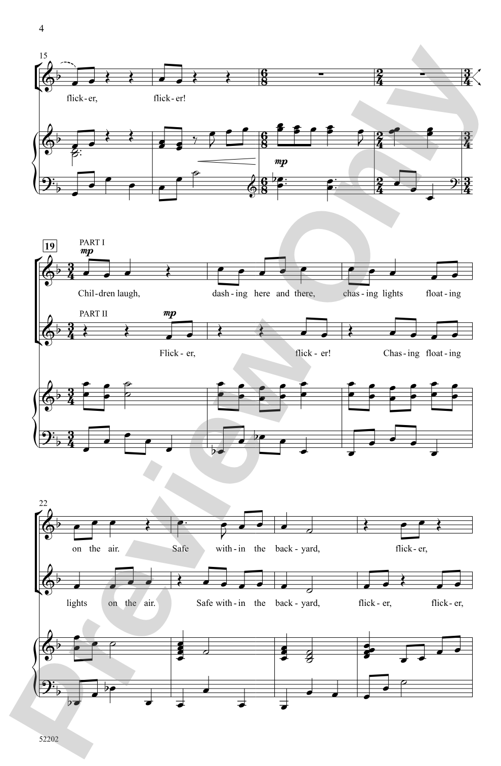 Flicker: 2-Part Choral Octavo