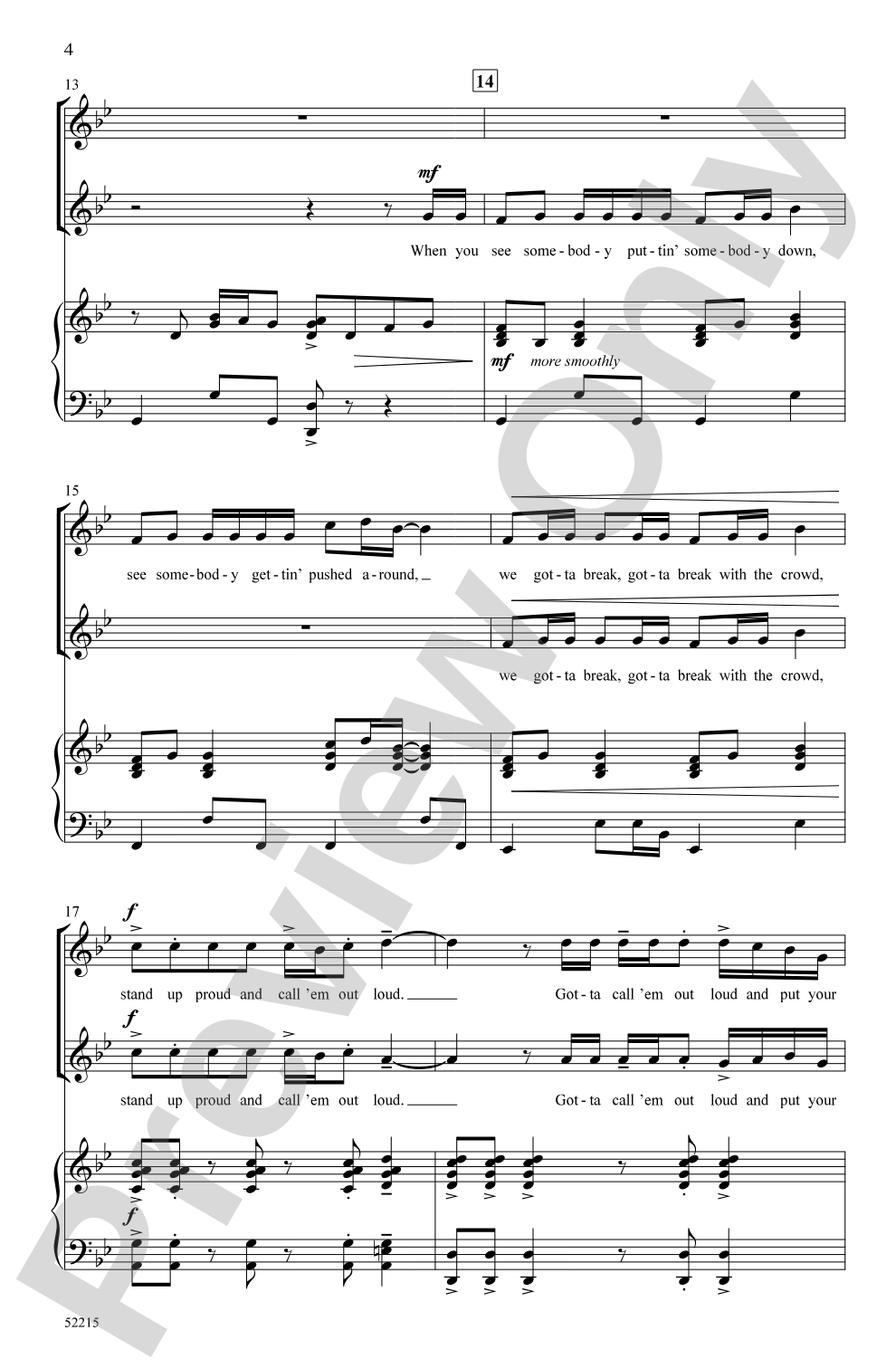 Gotta Put Your Foot Down: 2-Part Choral Octavo