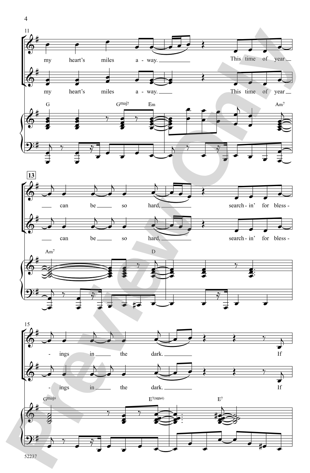 You for Christmas: SSA Choral Octavo