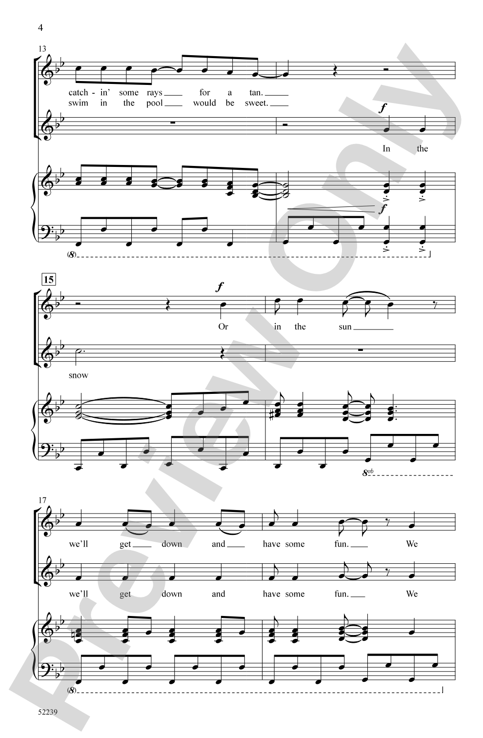 Boogie in the Wintertime: 2-Part Choral Octavo