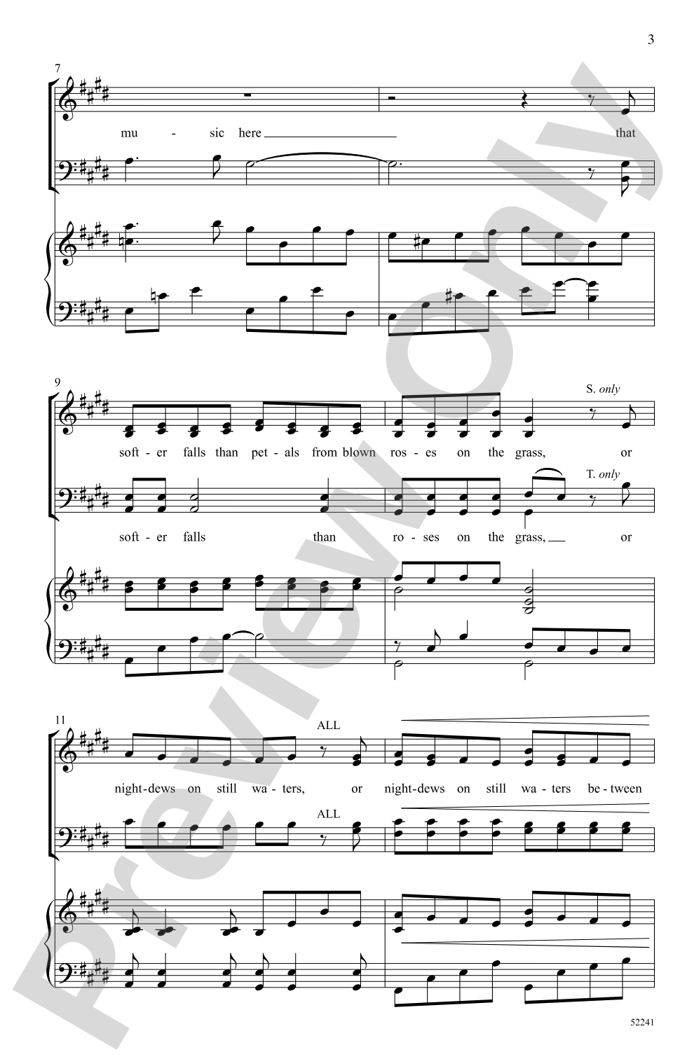 There Is Sweet Music Here: SATB Choral Octavo