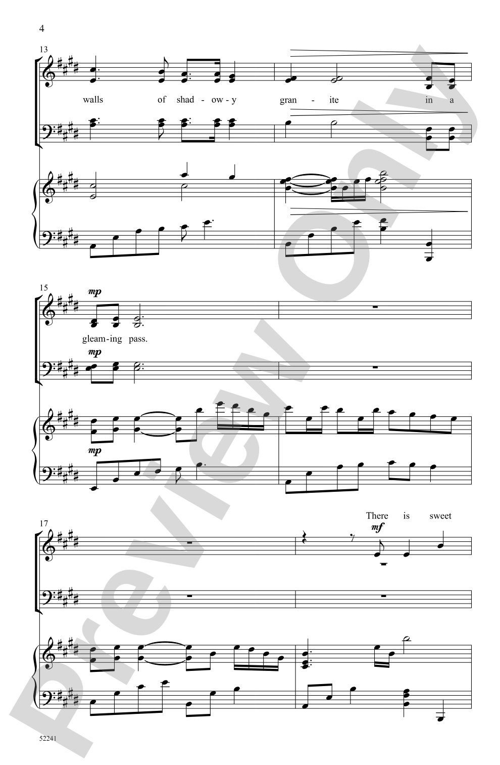 There Is Sweet Music Here: SATB Choral Octavo