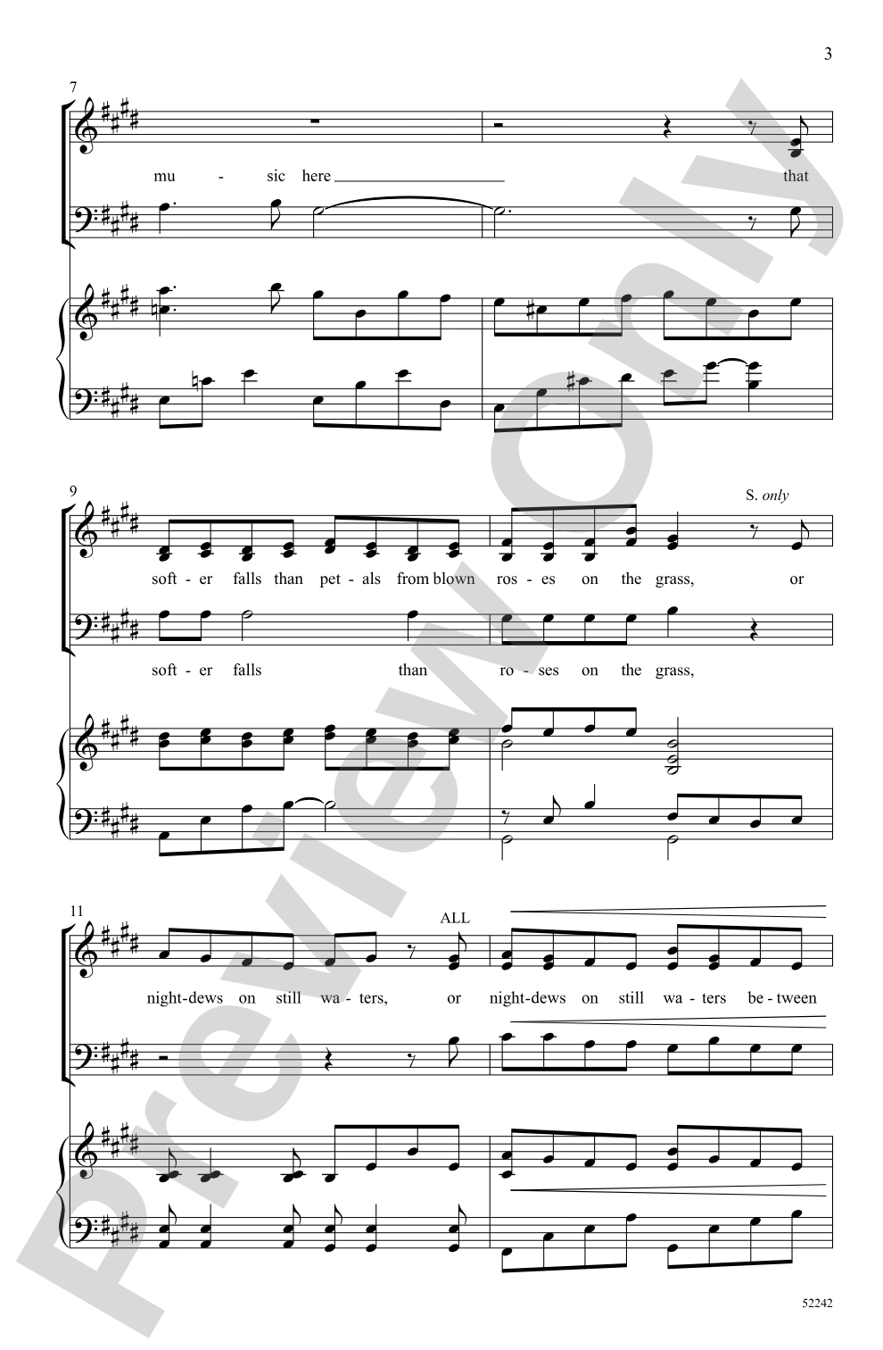 There Is Sweet Music Here: SAB Choral Octavo