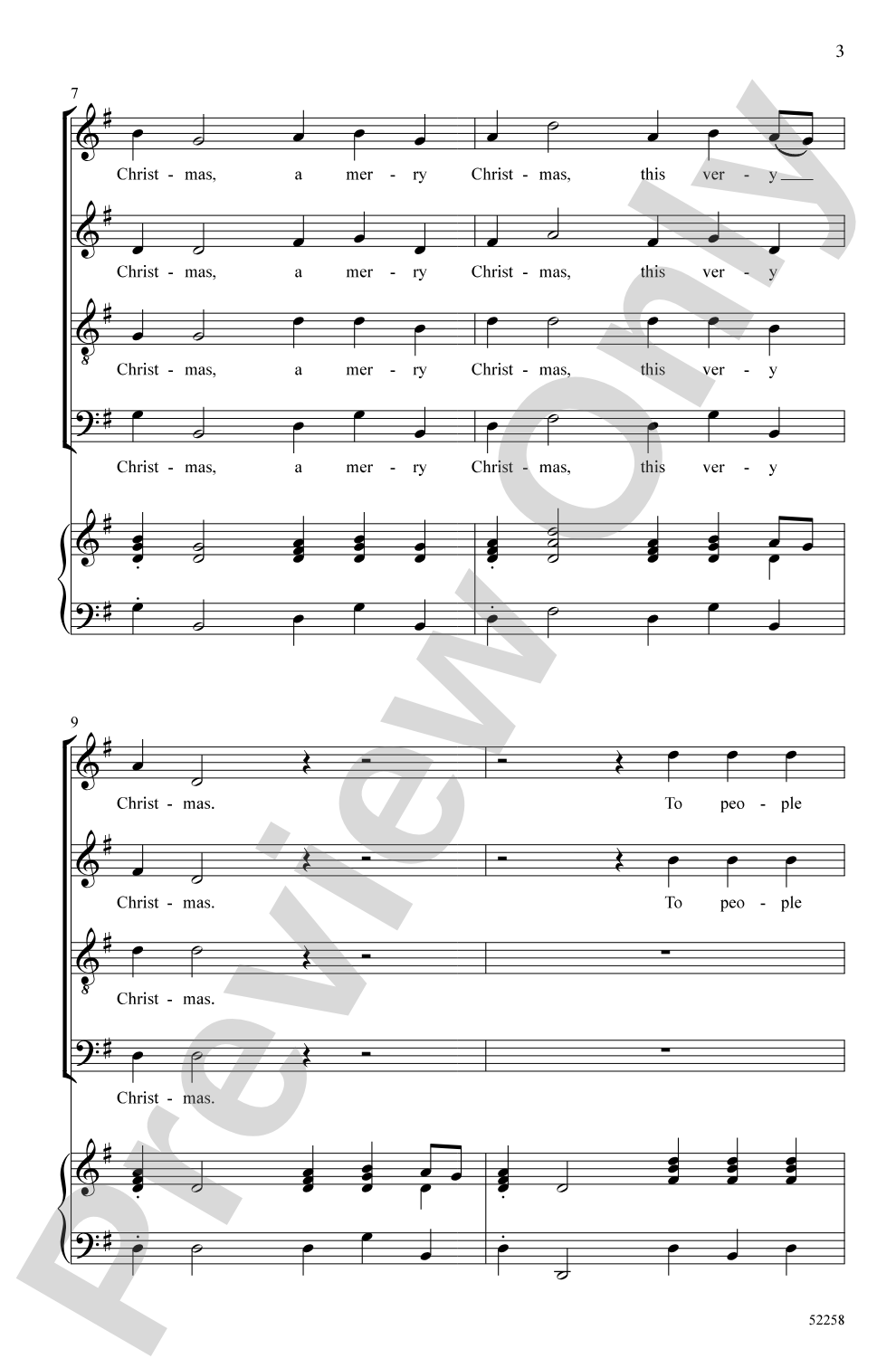 Christmas Hornpipe: SATB Choral Octavo