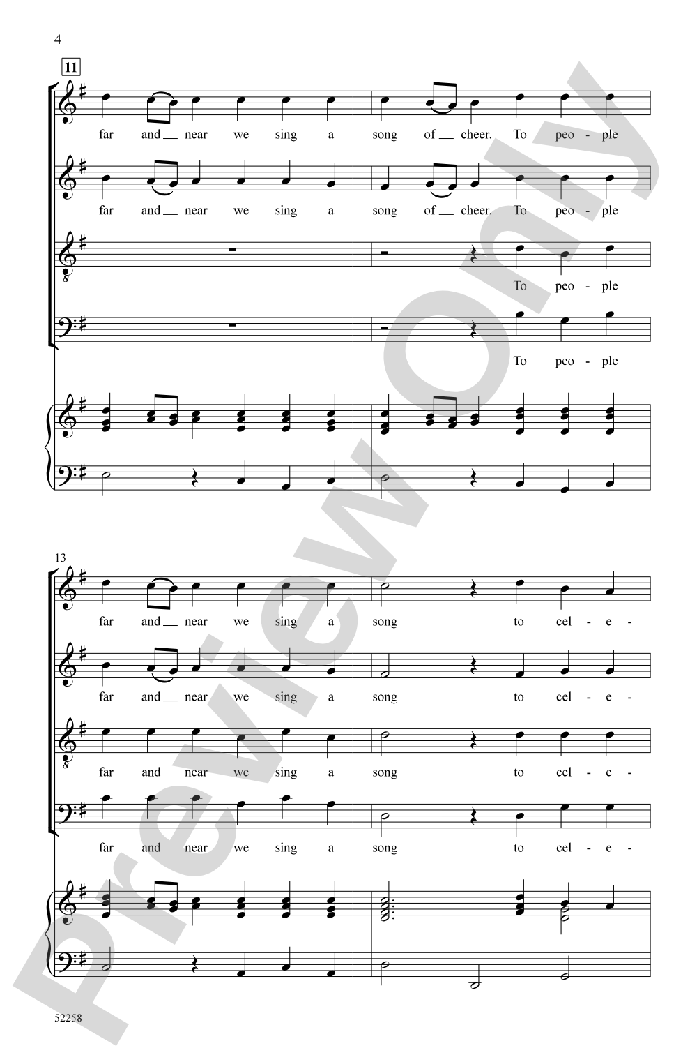Christmas Hornpipe: SATB Choral Octavo