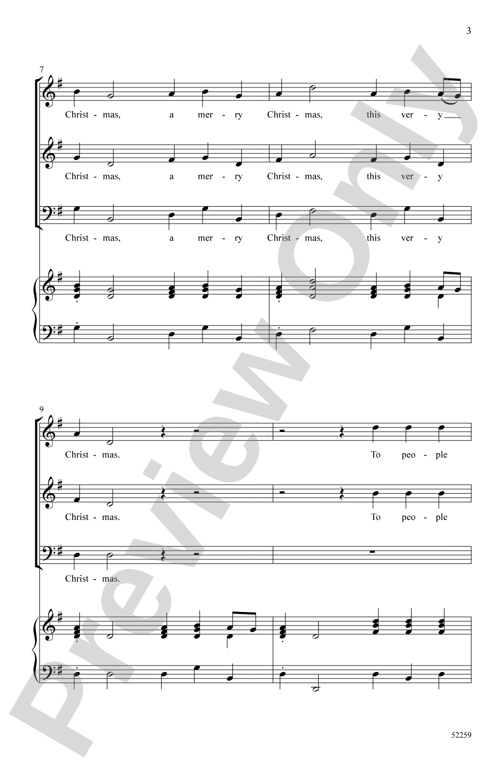 Christmas Hornpipe: SAB Choral Octavo