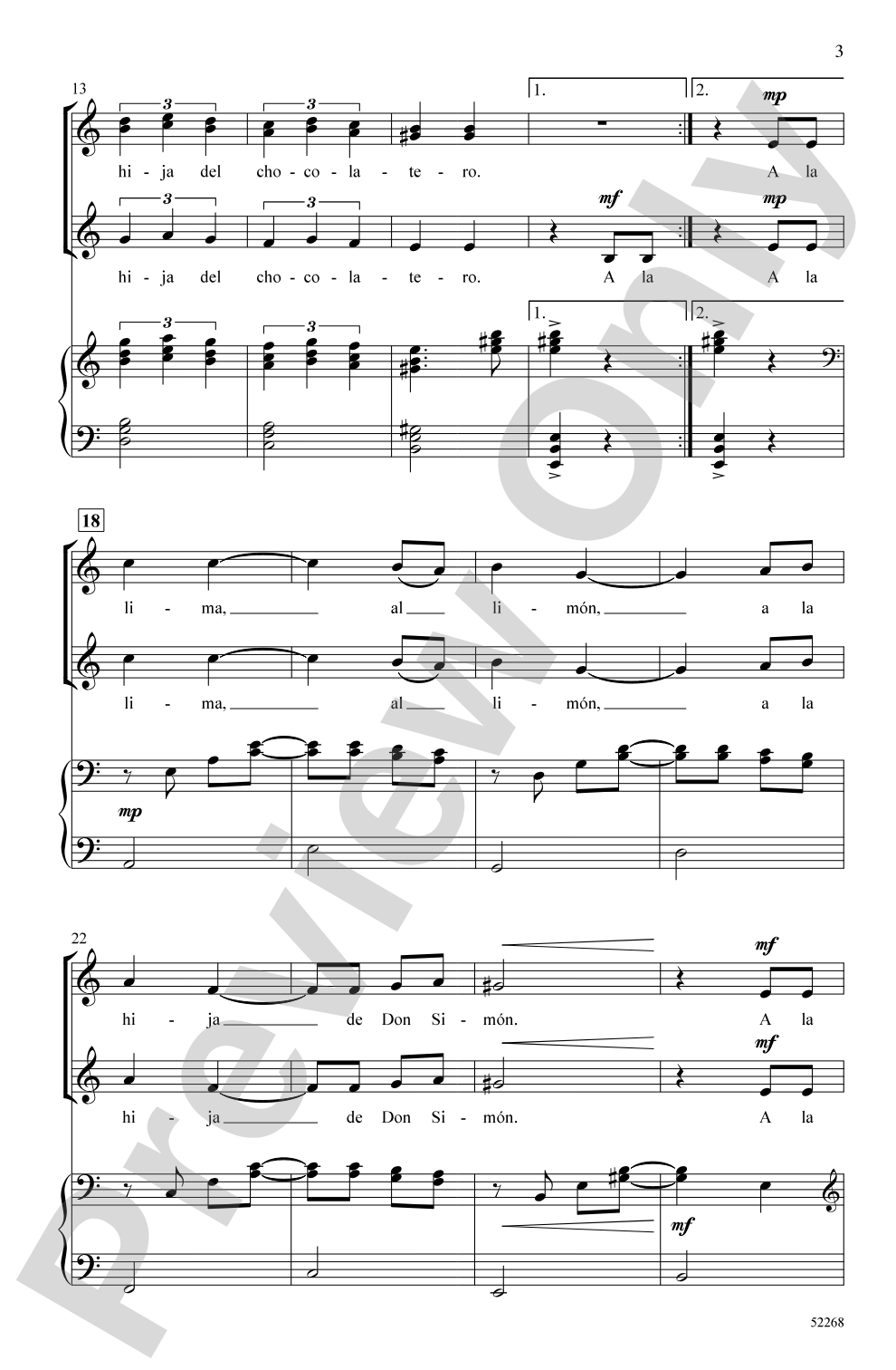 A la Lata: SSAA Choral Octavo