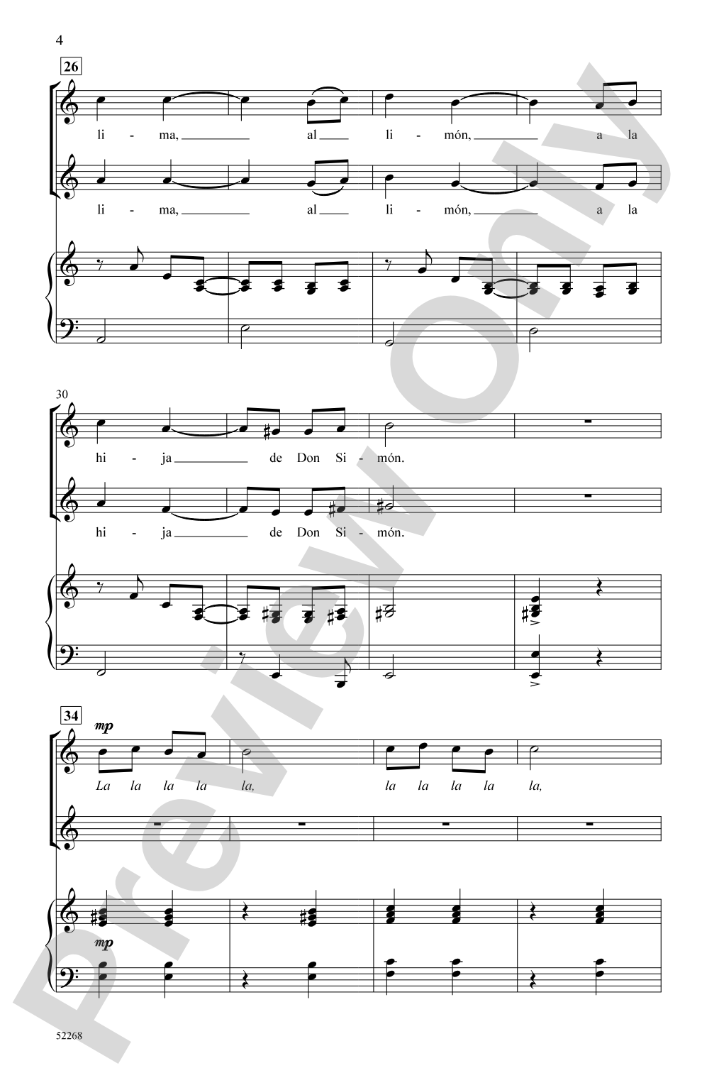 A la Lata: SSAA Choral Octavo