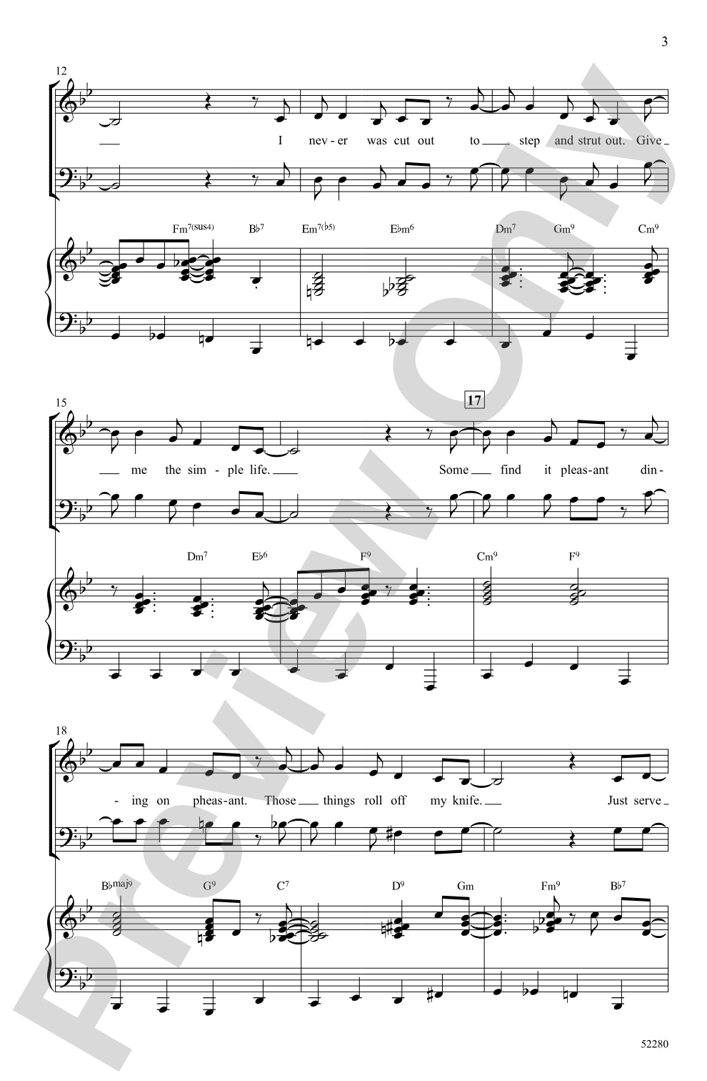 Give Me the Simple Life: SAB Choral Octavo