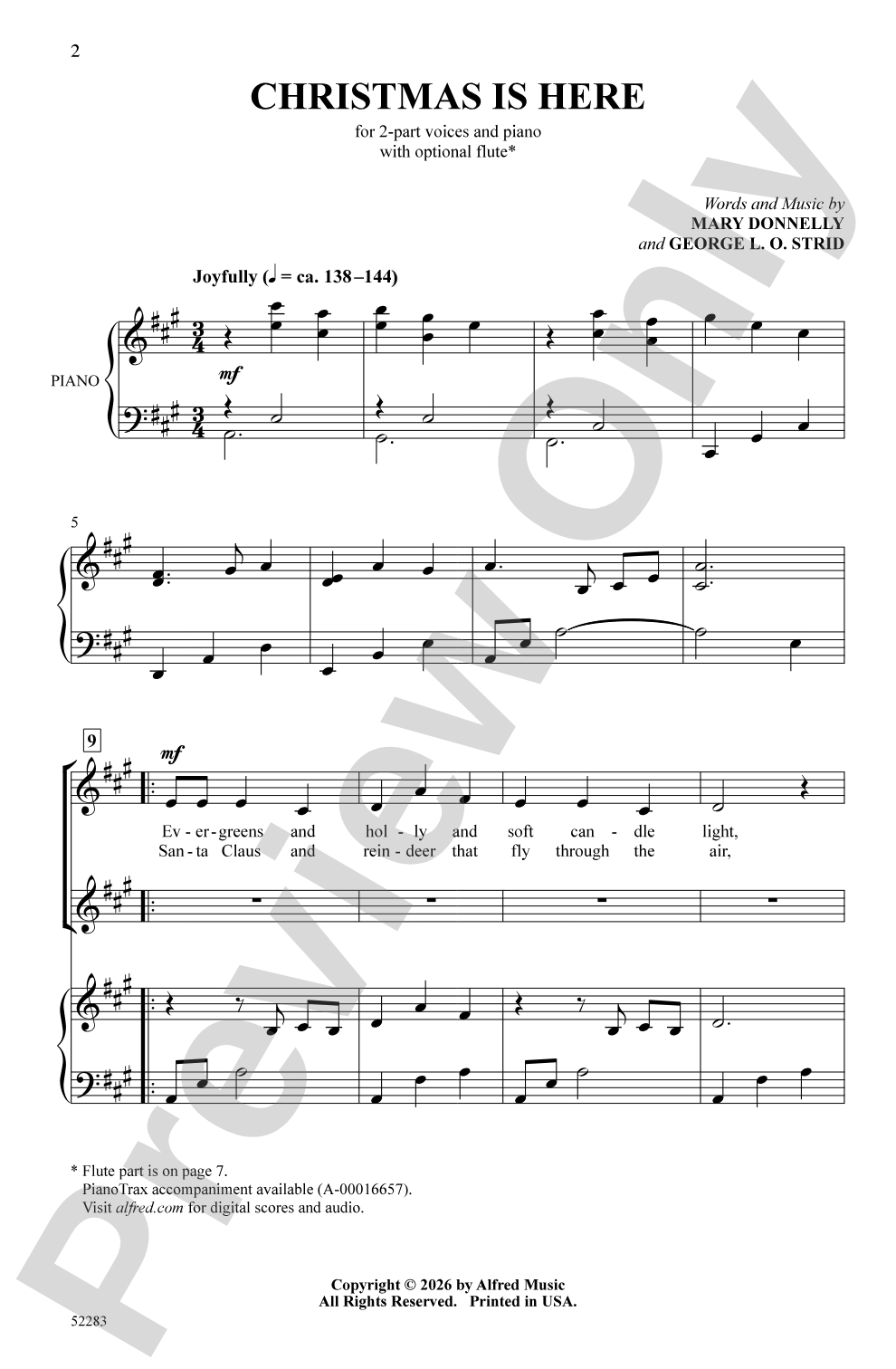 Christmas Is Here: 2-Part Choral Octavo