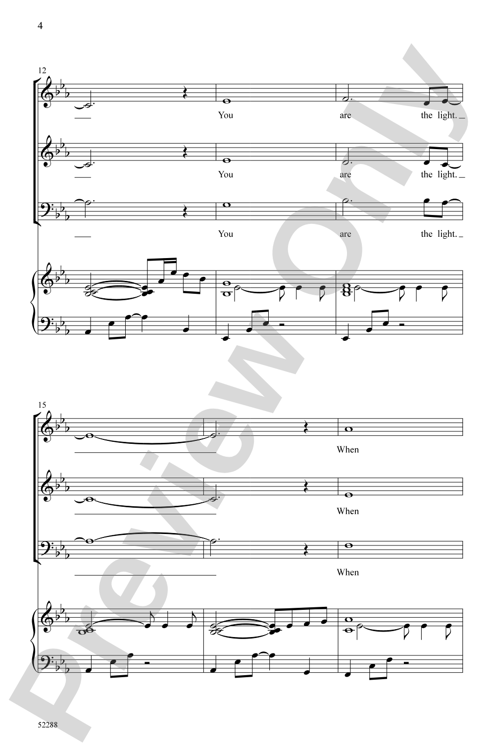 We Are the Light: 3-Part Mixed Choral Octavo