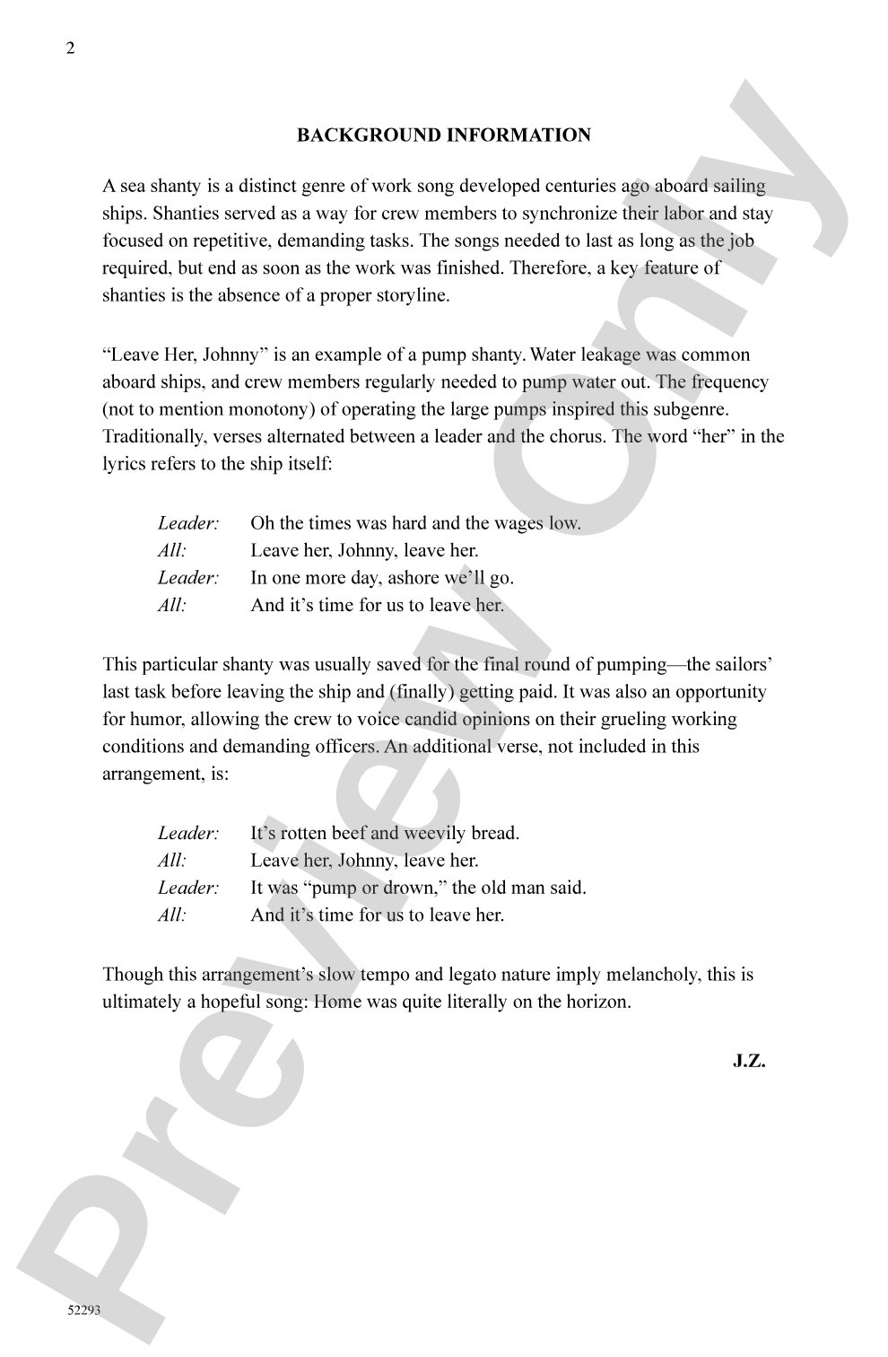 Seafarer's Parting Song: TTB Choral Octavo