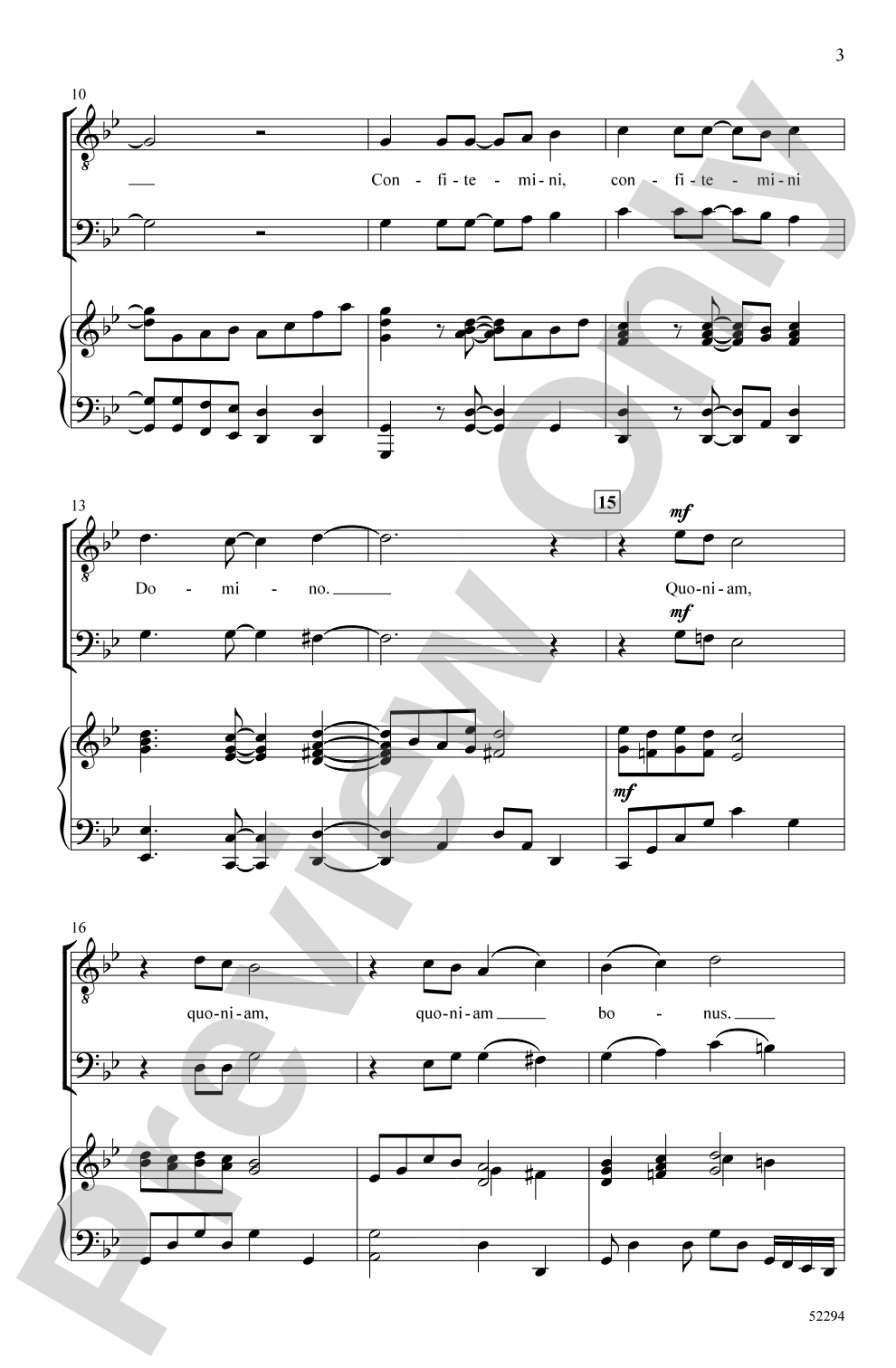 Confitemini Domino: TB Choral Octavo