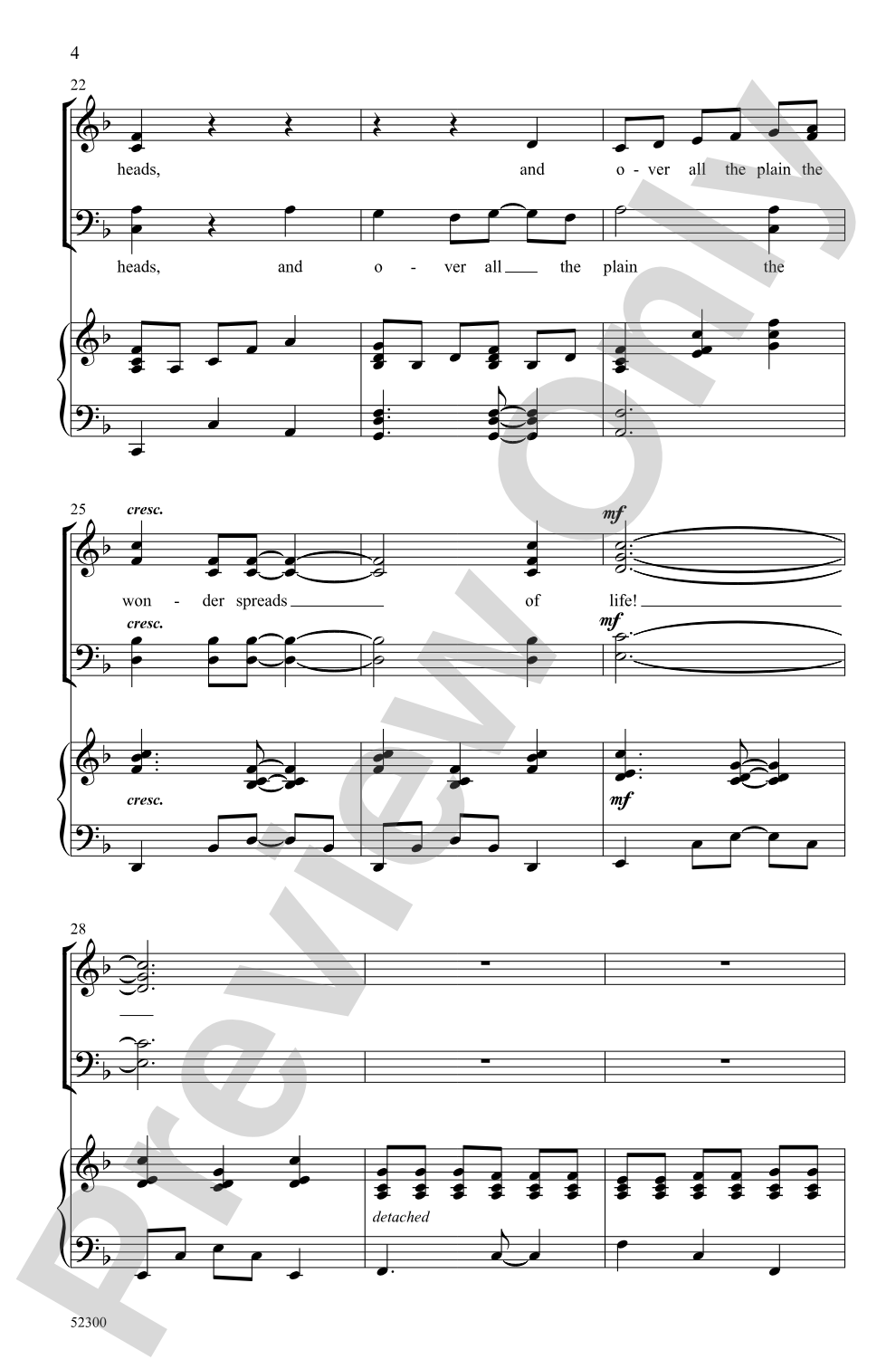 In Time of Silver Rain: SATB Choral Octavo