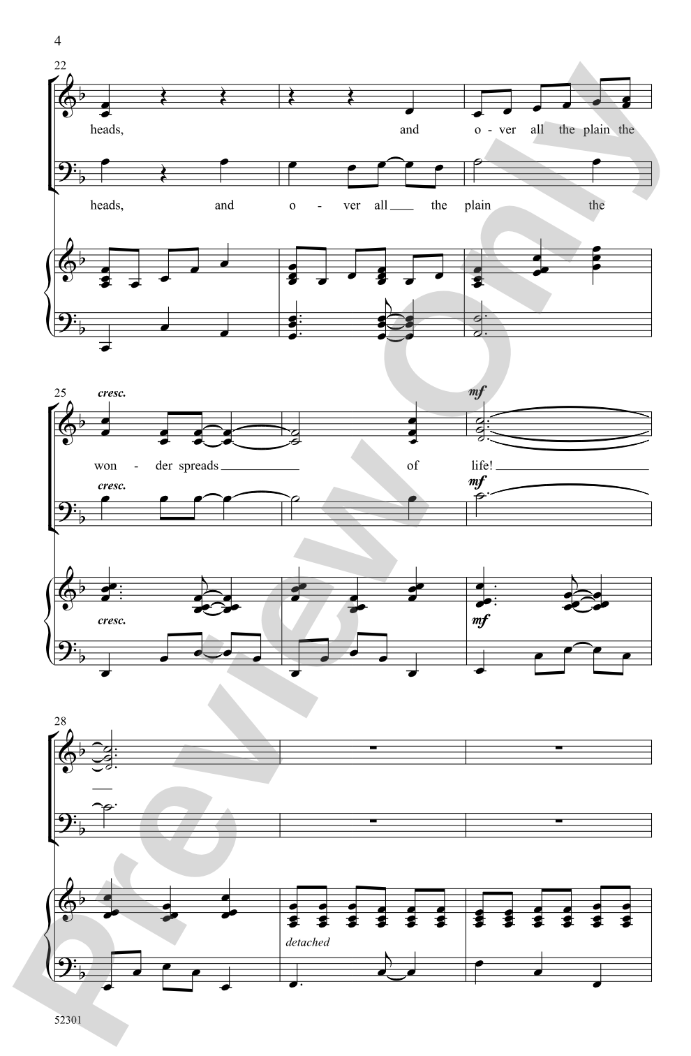 In Time of Silver Rain: 3-Part Mixed Choral Octavo