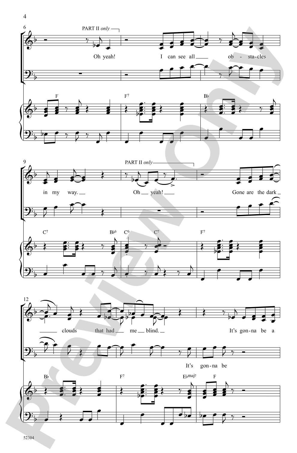 I Can See Clearly Now: 3-Part Mixed Choral Octavo