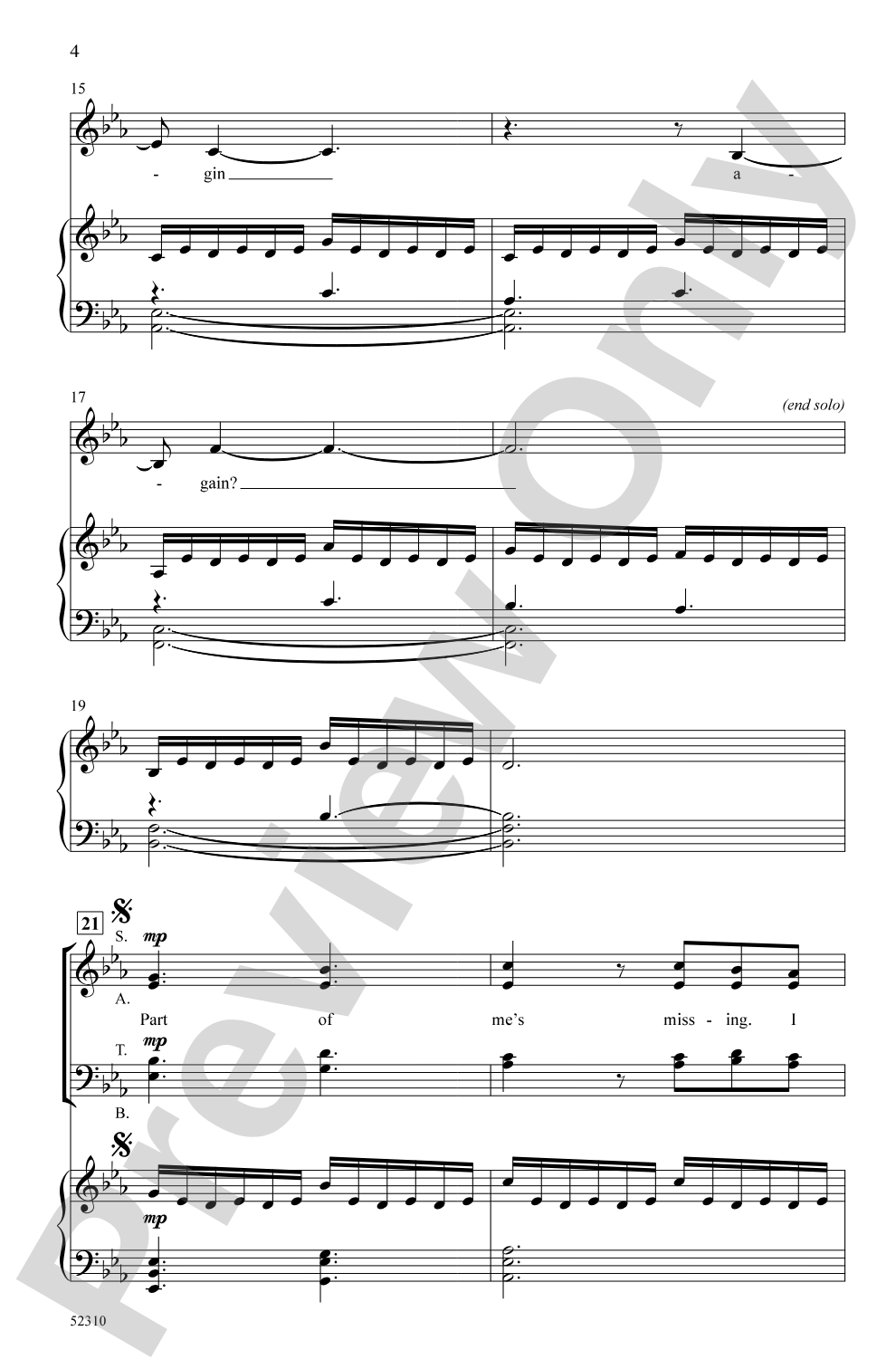 The Risk: SATB Choral Octavo