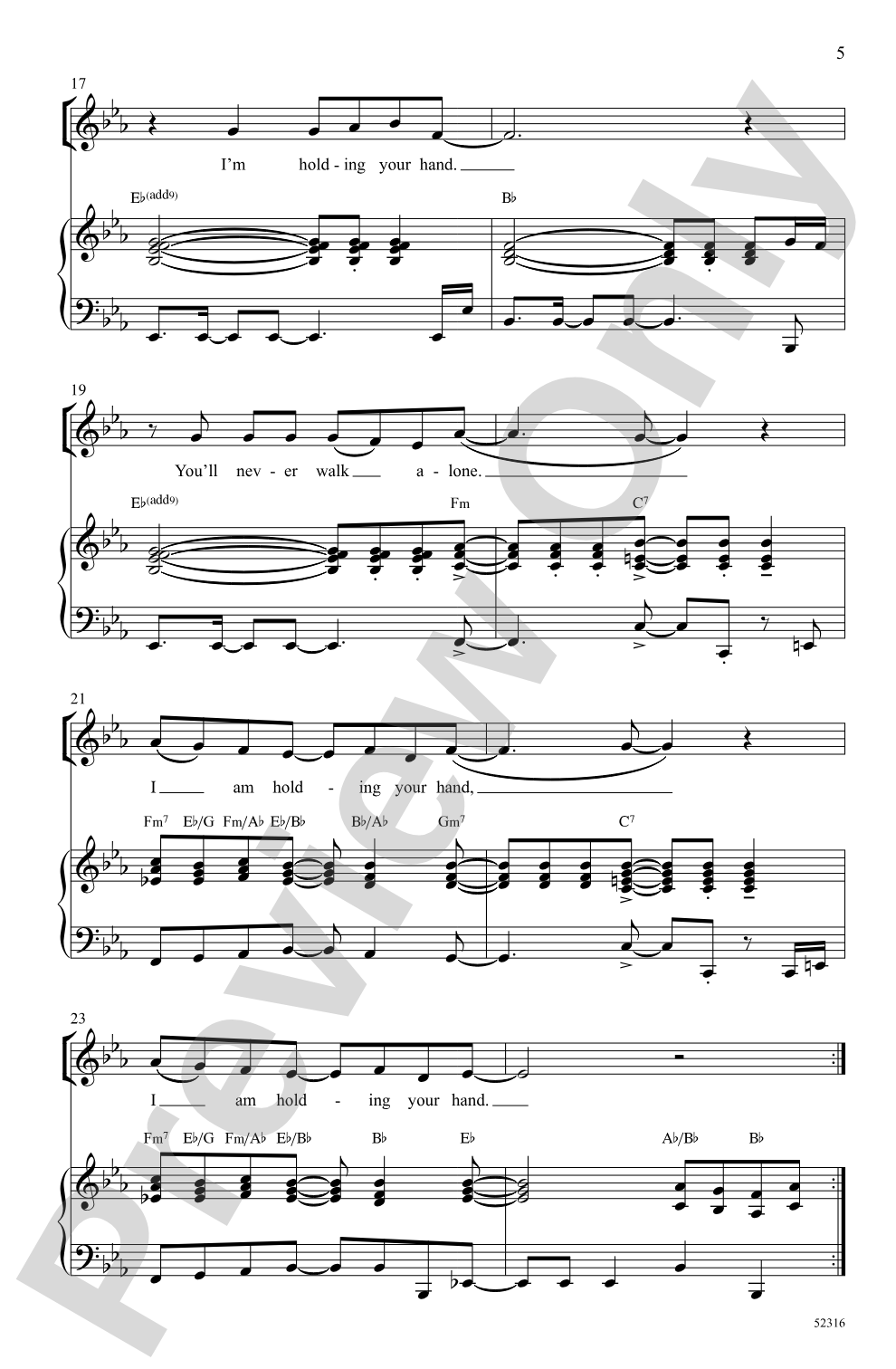 Never Walk Alone: SSA Choral Octavo