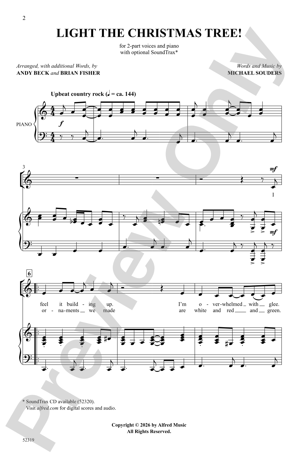 Light the Christmas Tree!: 2-Part Choral Octavo