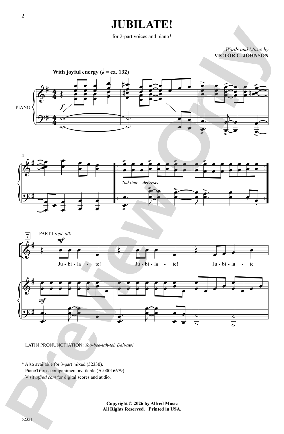 Jubilate!: 2-Part Choral Octavo