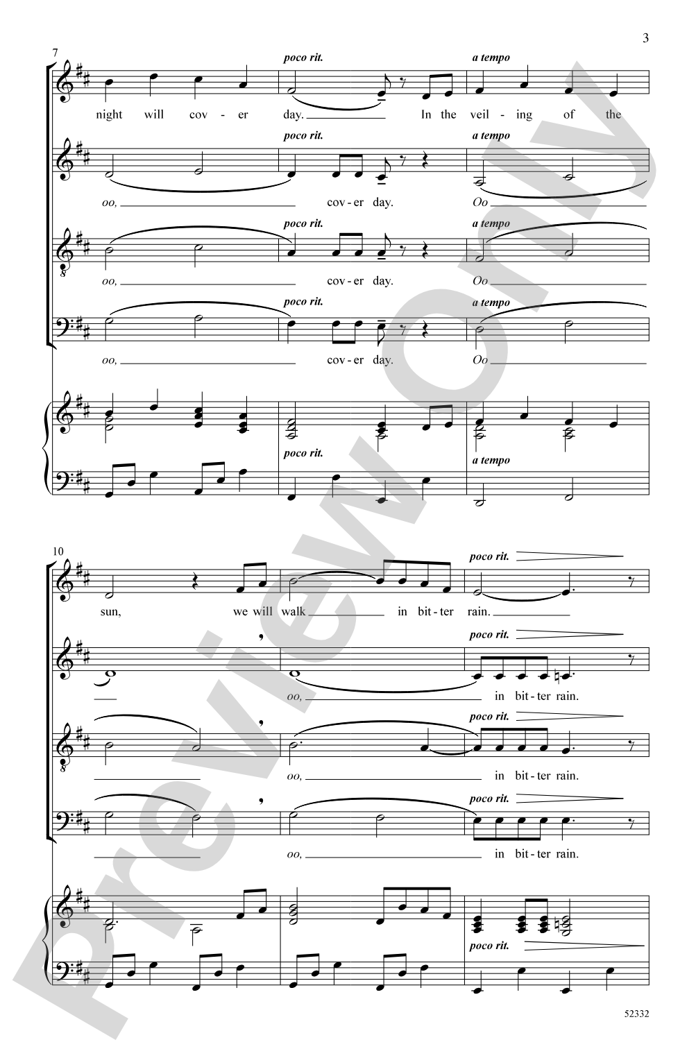 In Dreams: SATB Choral Octavo