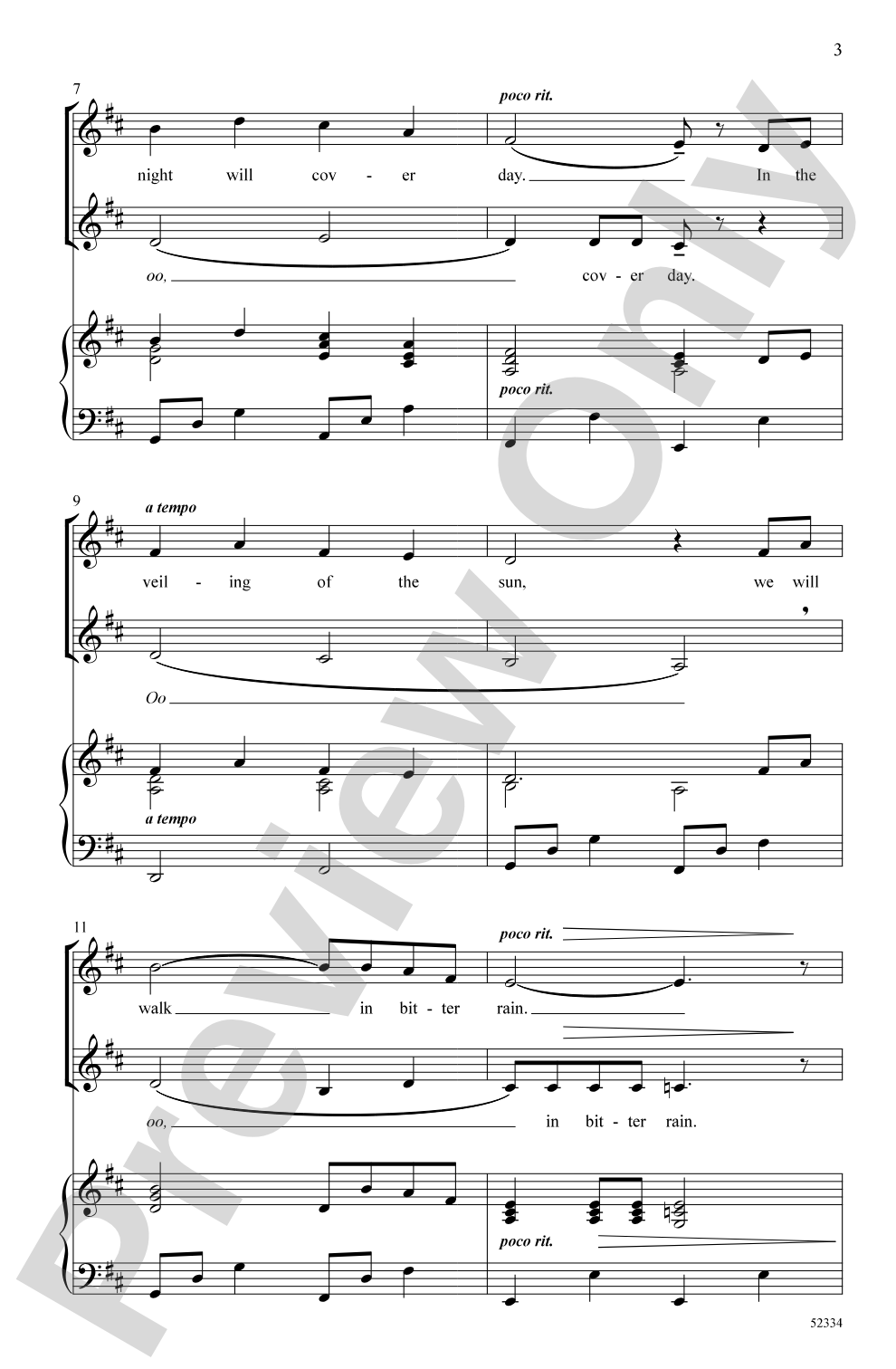 In Dreams: 2-Part Choral Octavo