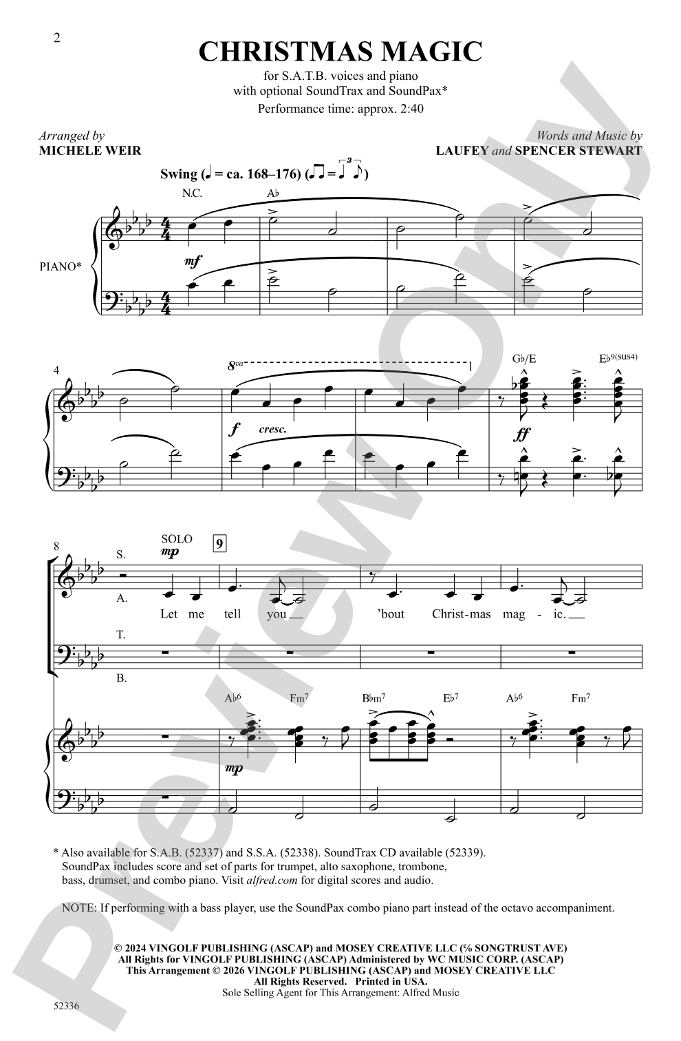 Christmas Magic: SATB Choral Octavo