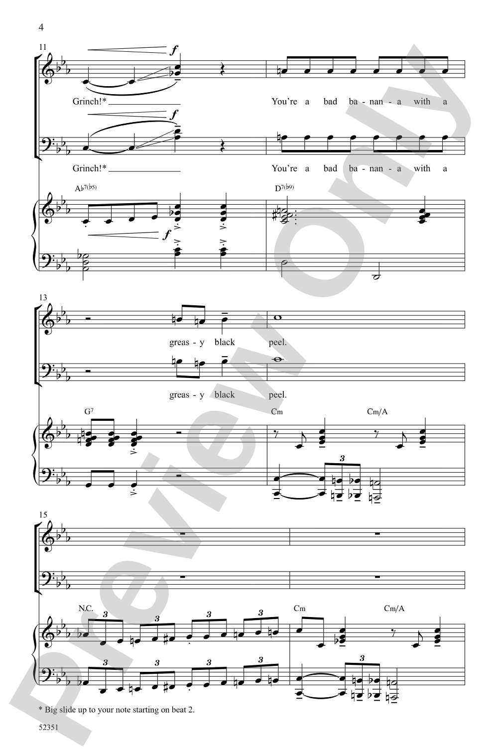 You're a Mean One, Mr. Grinch: SATB Choral Octavo