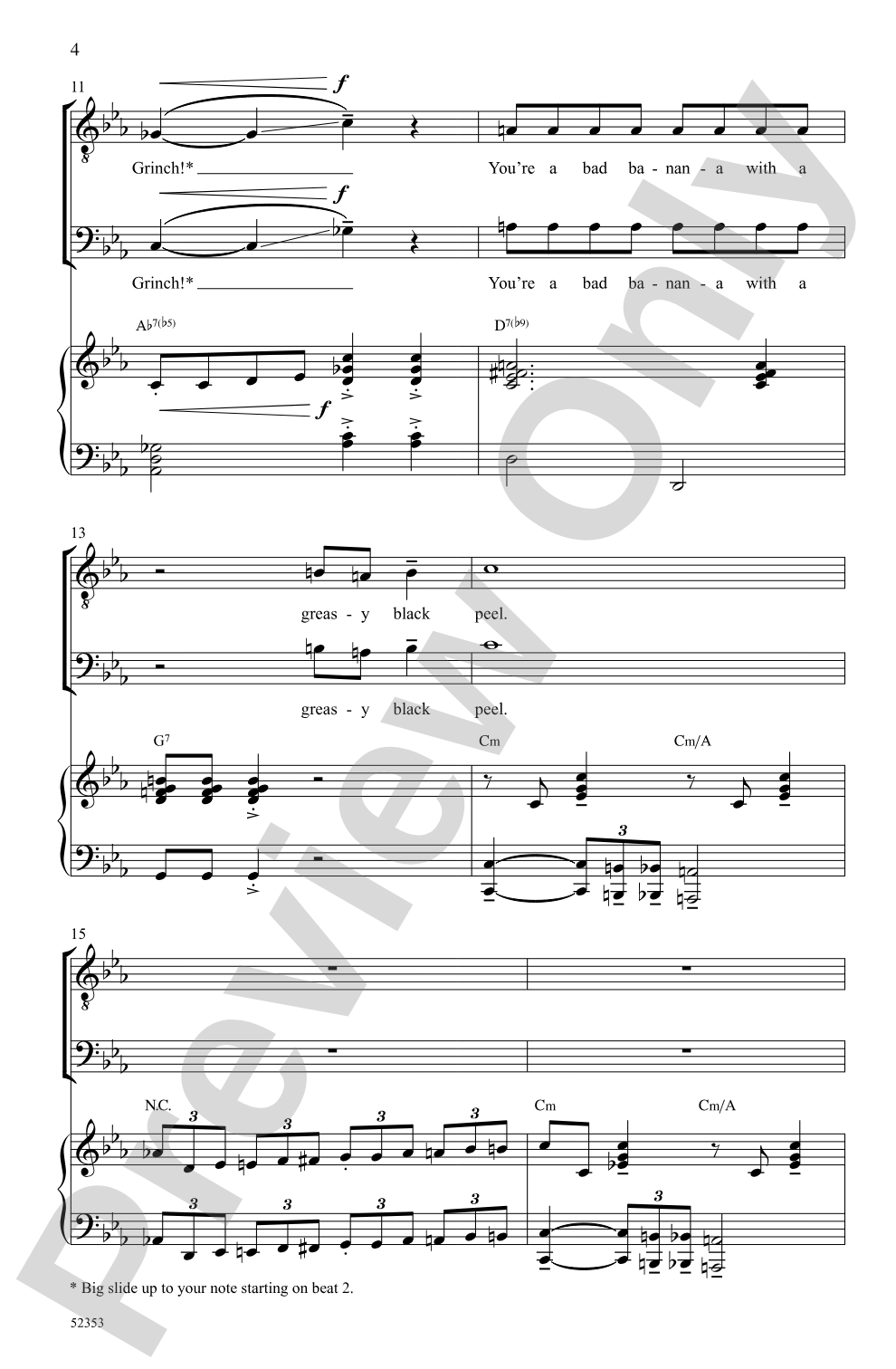 You're a Mean One, Mr. Grinch: TB Choral Octavo