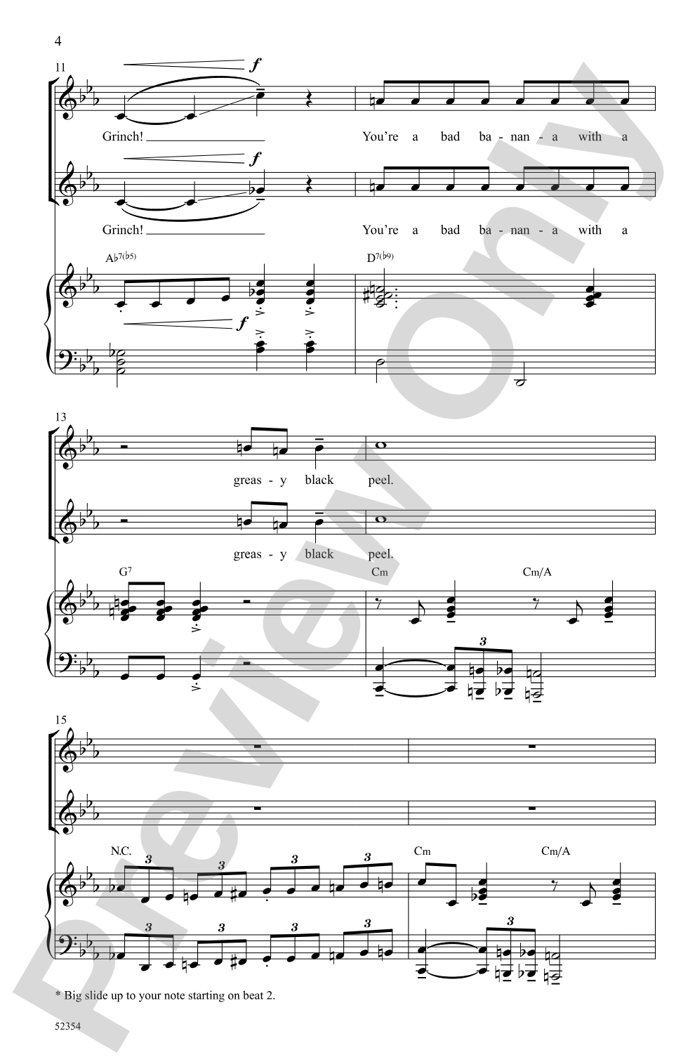 You're a Mean One, Mr. Grinch: 2-Part Choral Octavo