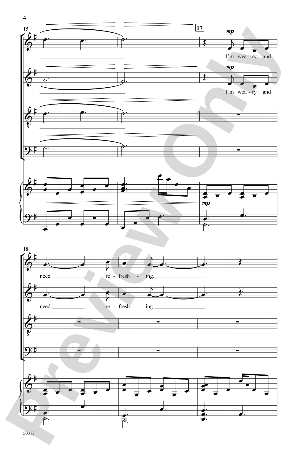 Waterfall: SATB Choral Octavo