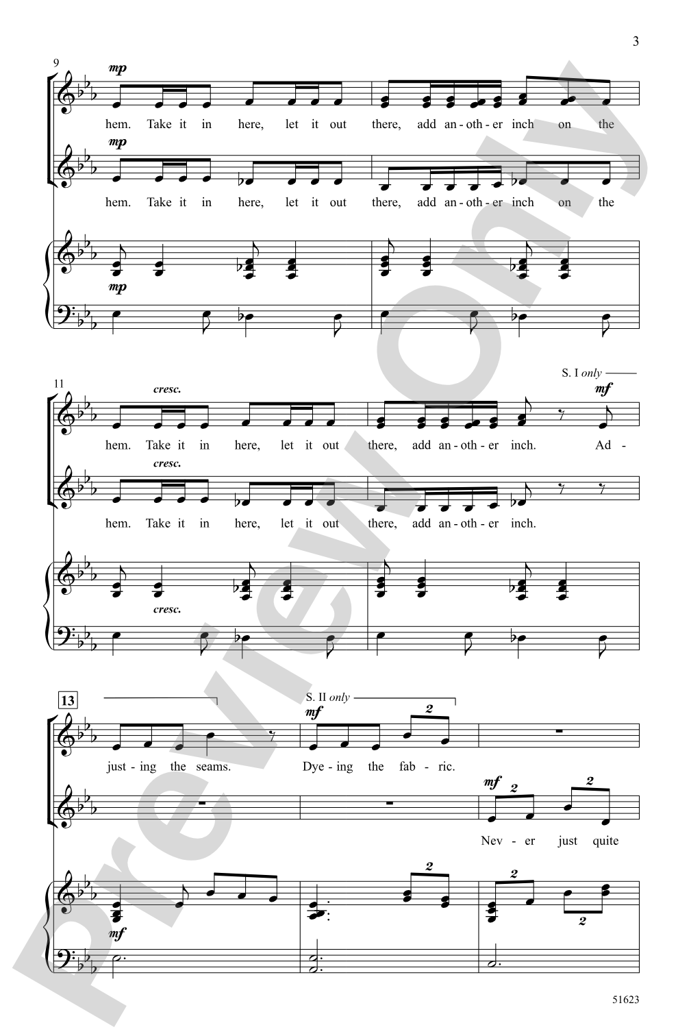 The Pattern: SSA Choral Octavo