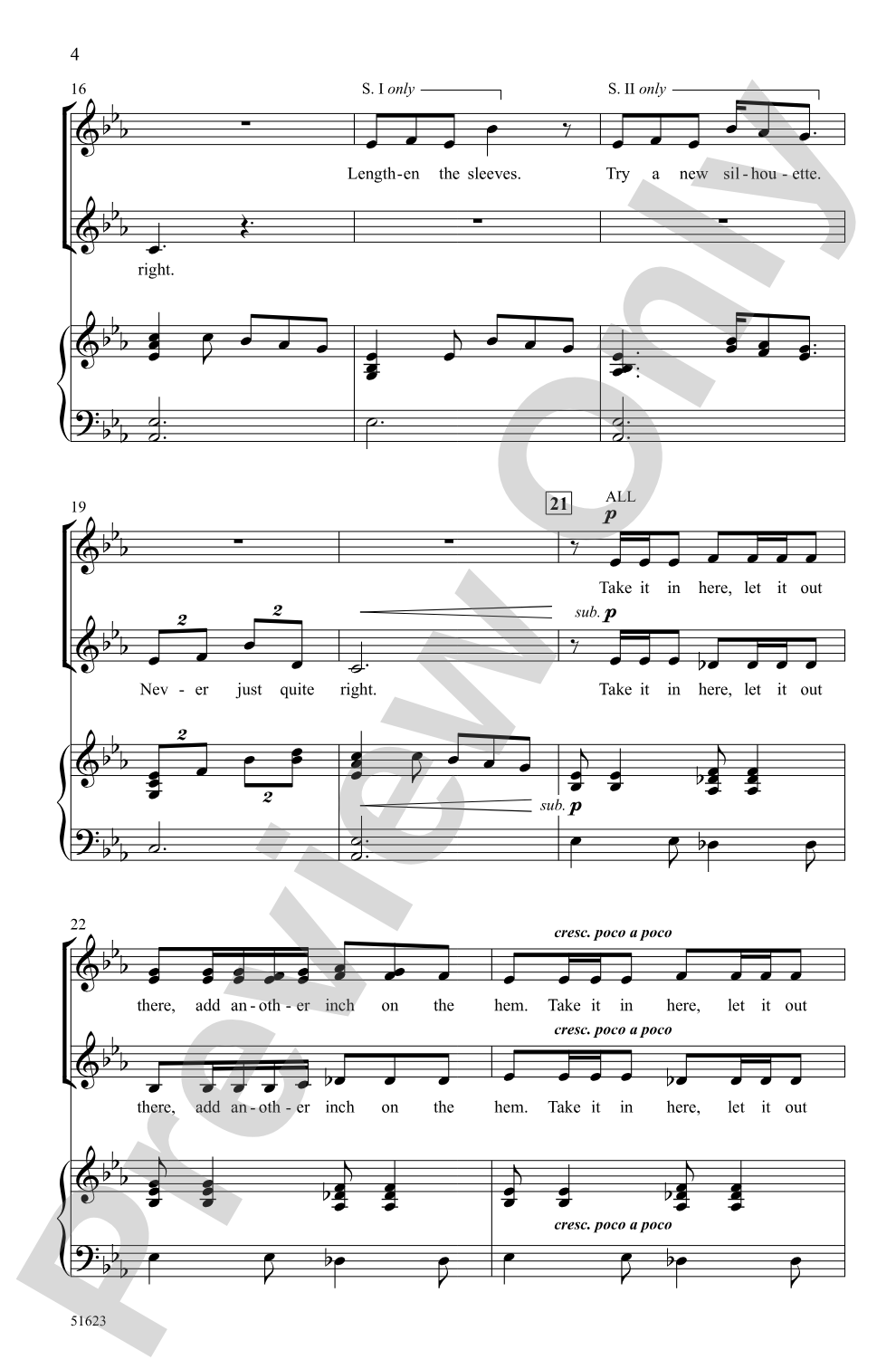 The Pattern: SSA Choral Octavo