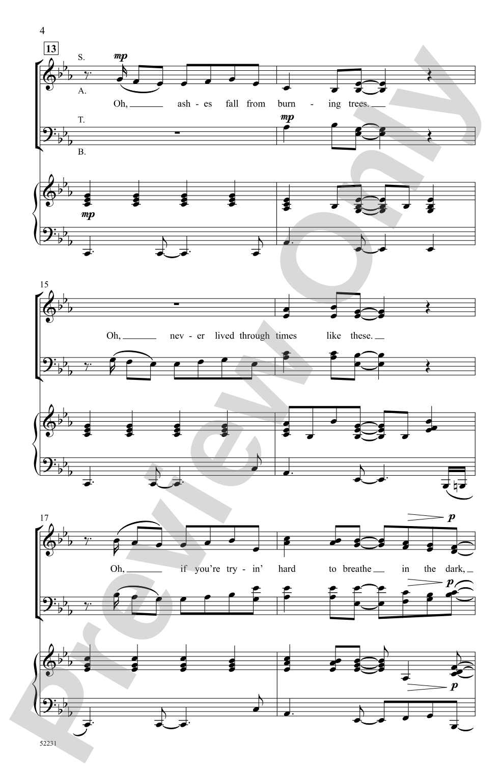 Brighter Days: SATB Choral Octavo