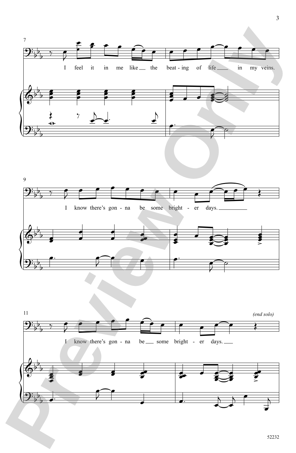 Brighter Days: SAB Choral Octavo