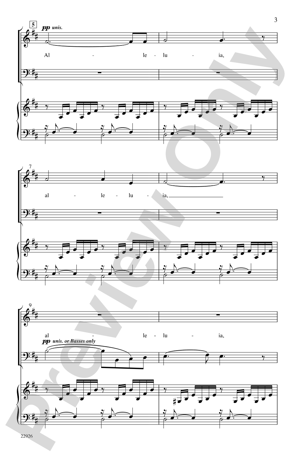 A Bach Alleluia: SATB Choral Octavo