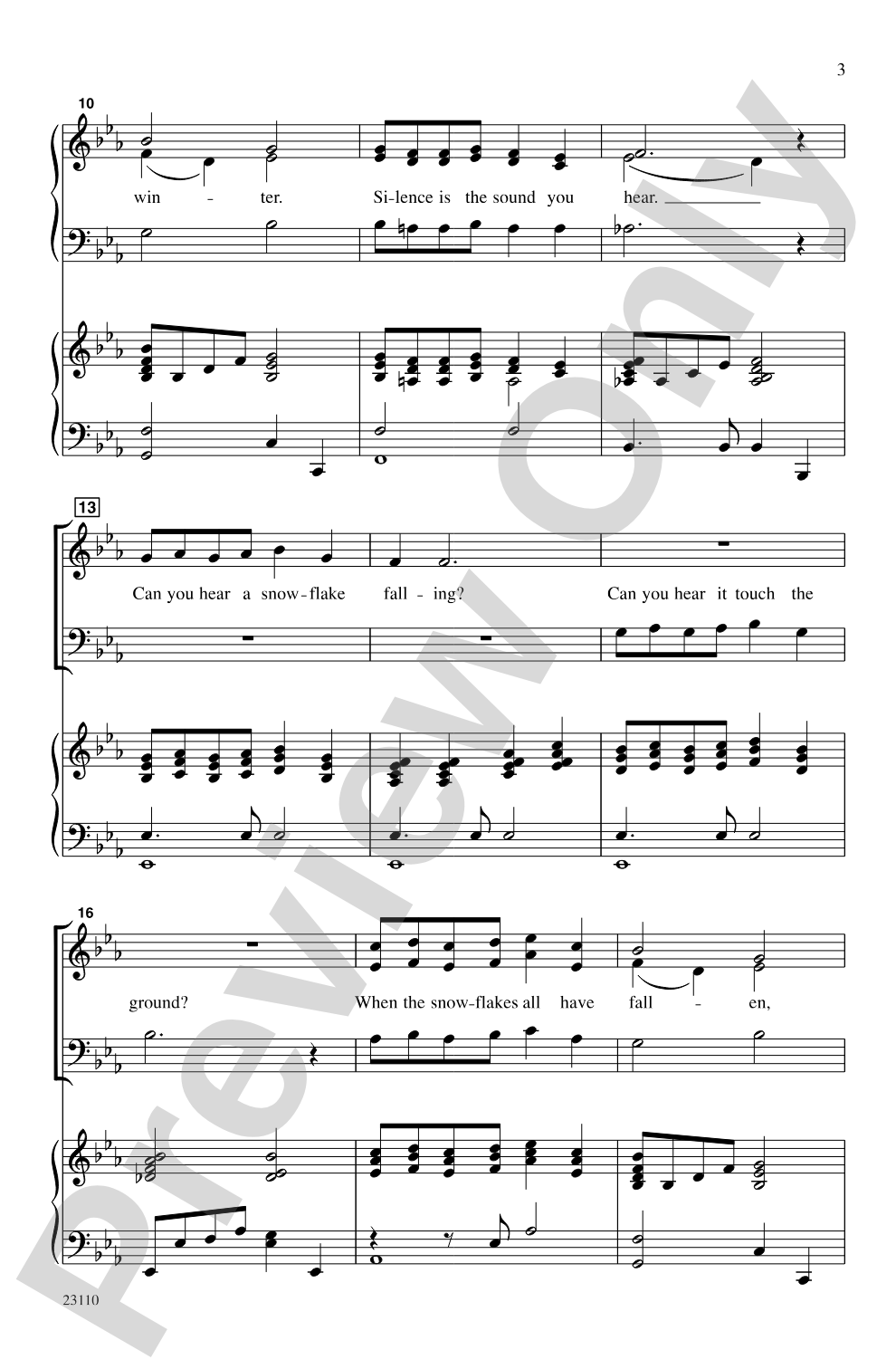 The Sound of Winter: 3-Part Choral Octavo