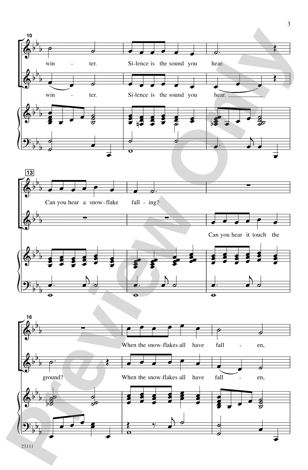 The Sound of Winter: 2-Part Choral Octavo