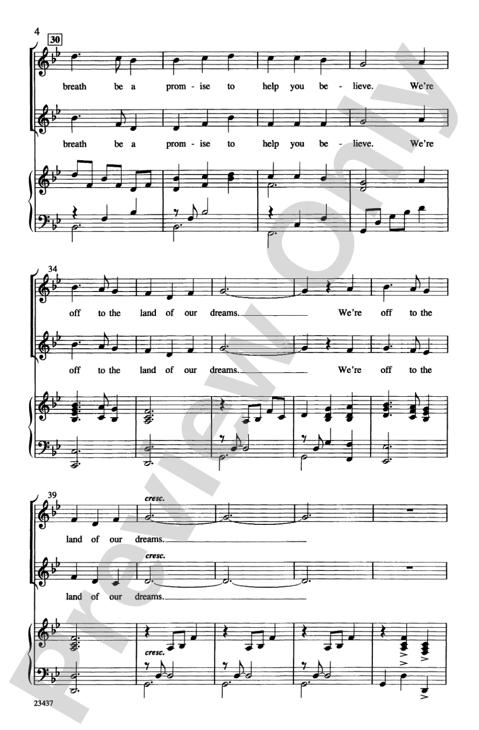 Land of Our Dreams: 2-Part Choral Octavo