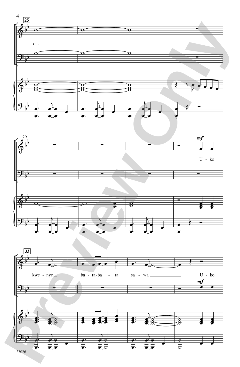 Takadamu: 3-Part Choral Octavo