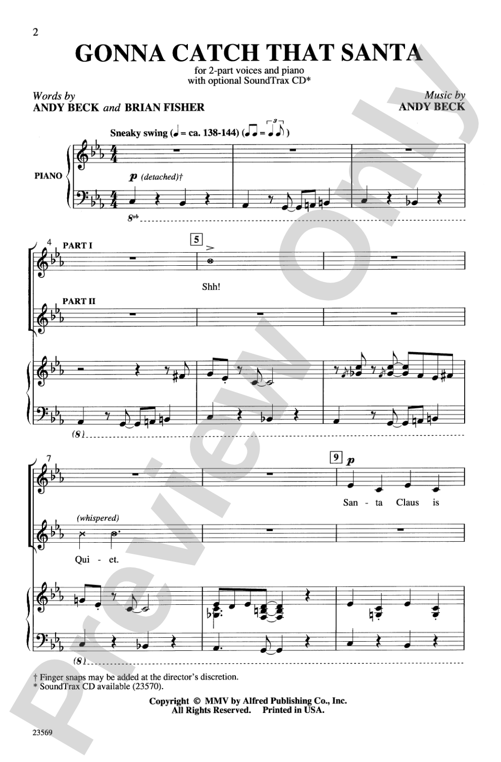 Gonna Catch That Santa: 2-Part Choral Octavo