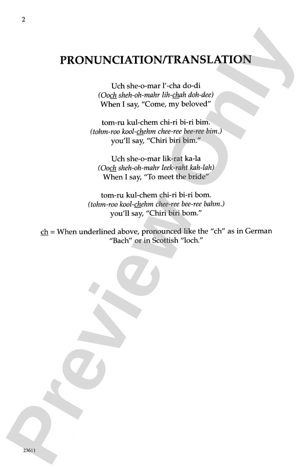 Chiri Biri Bim: TB Choral Octavo