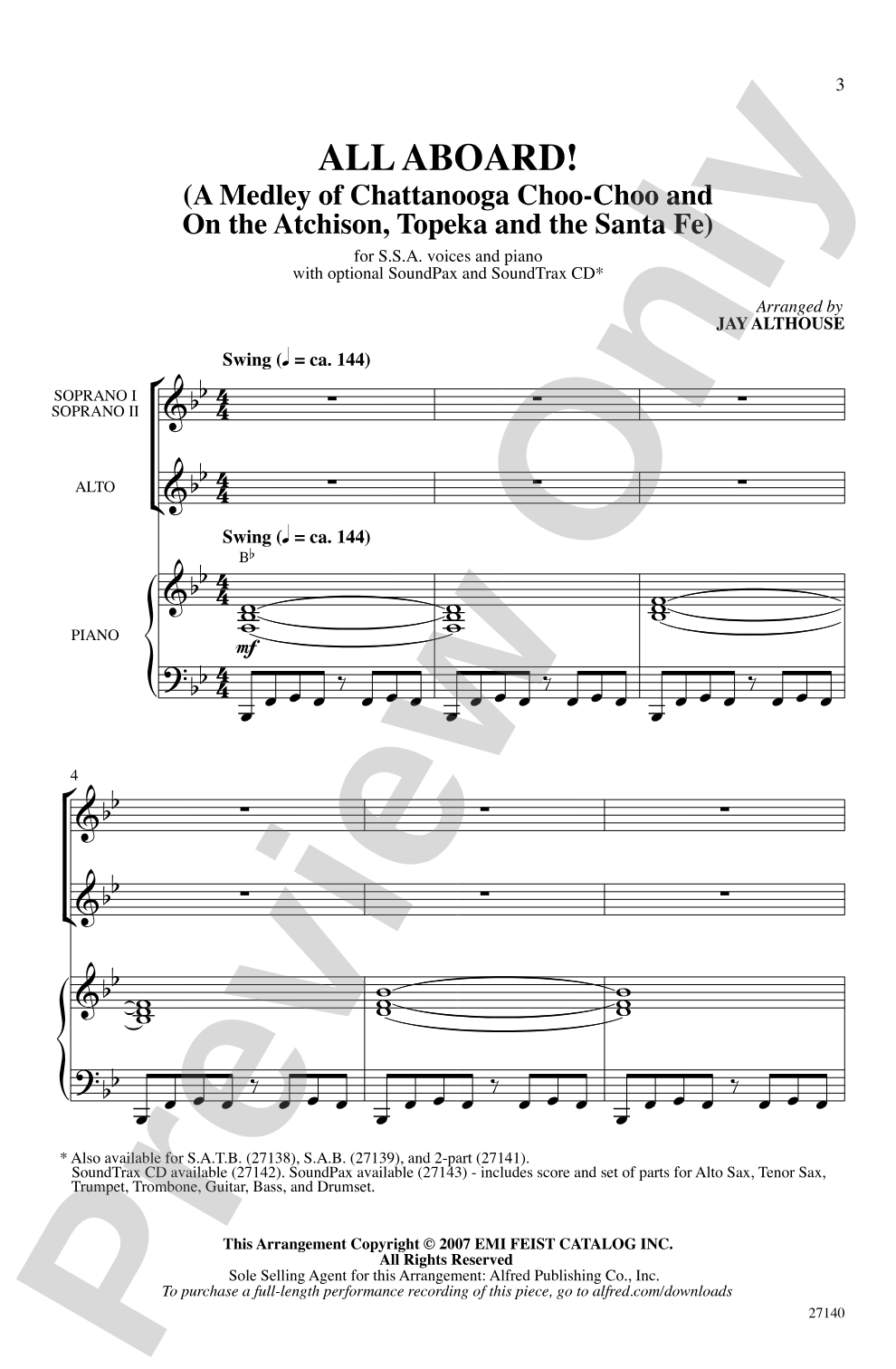 All Aboard!: SSA Choral Octavo