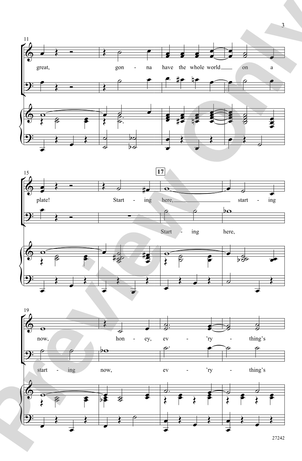 Everything's Coming Up Roses: SAB Choral Octavo