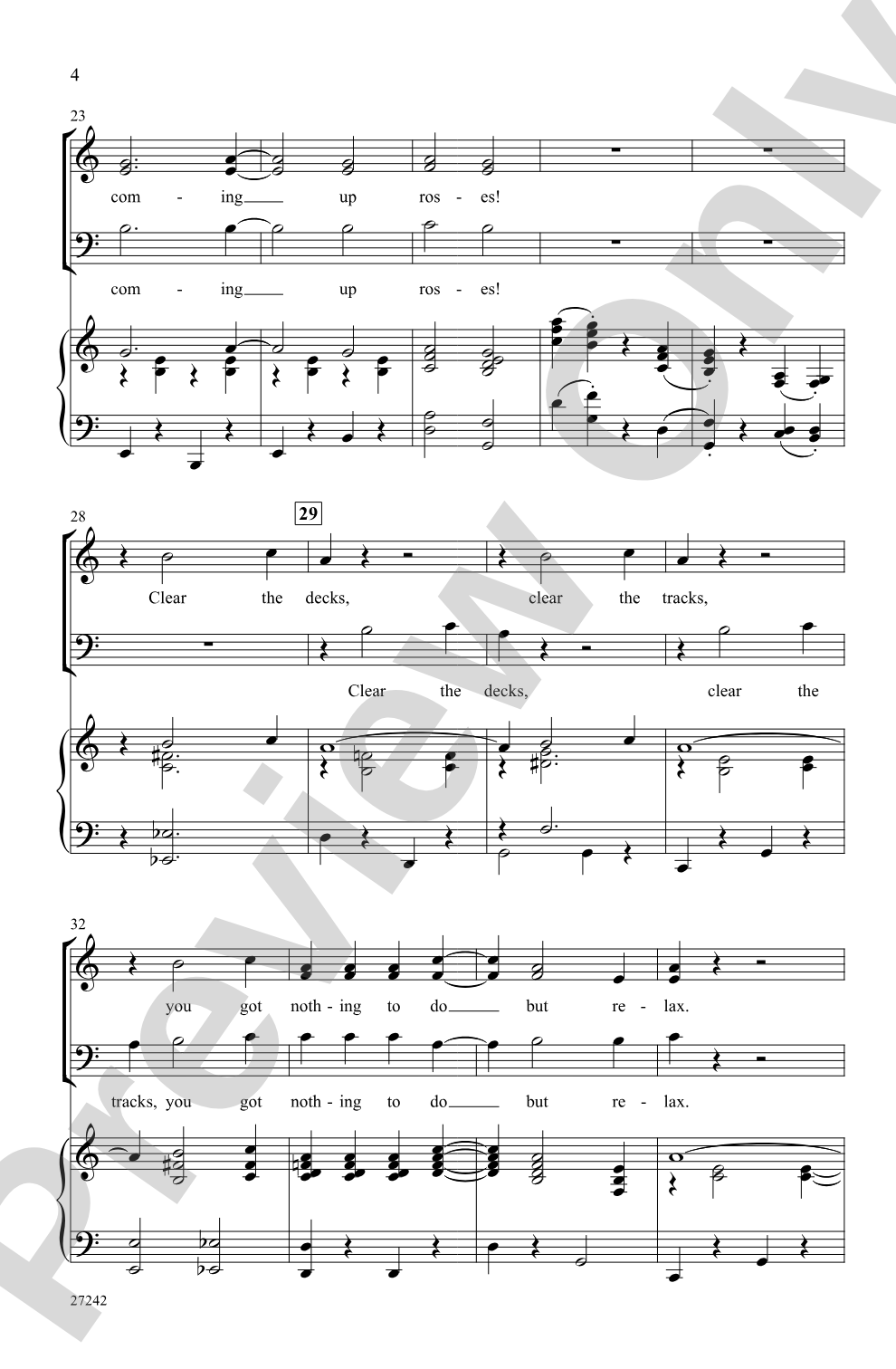 Everything's Coming Up Roses: SAB Choral Octavo